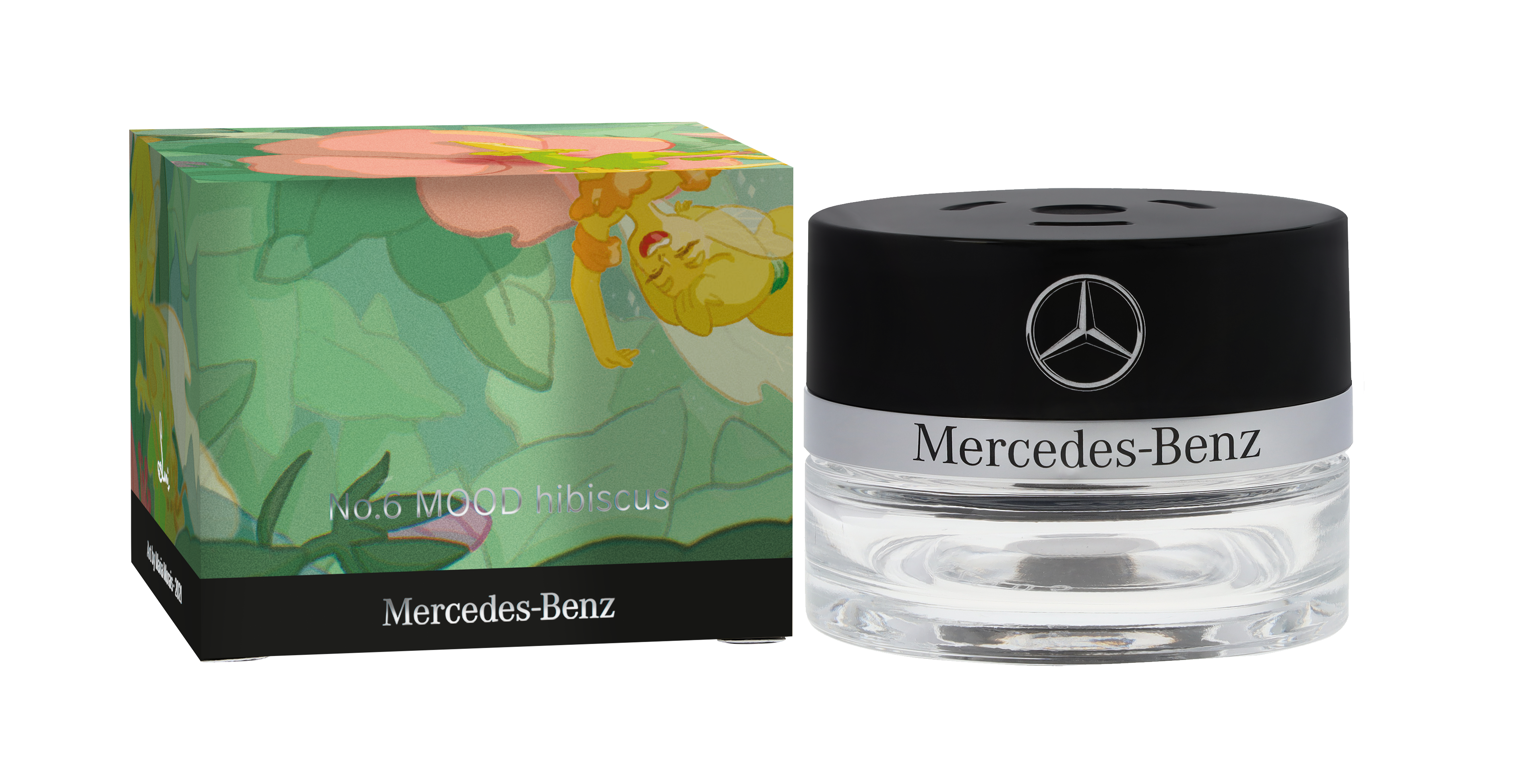 Parfymflaska, Nr6 MOOD hibiscus - transparent / svart, Glas, 15 ml