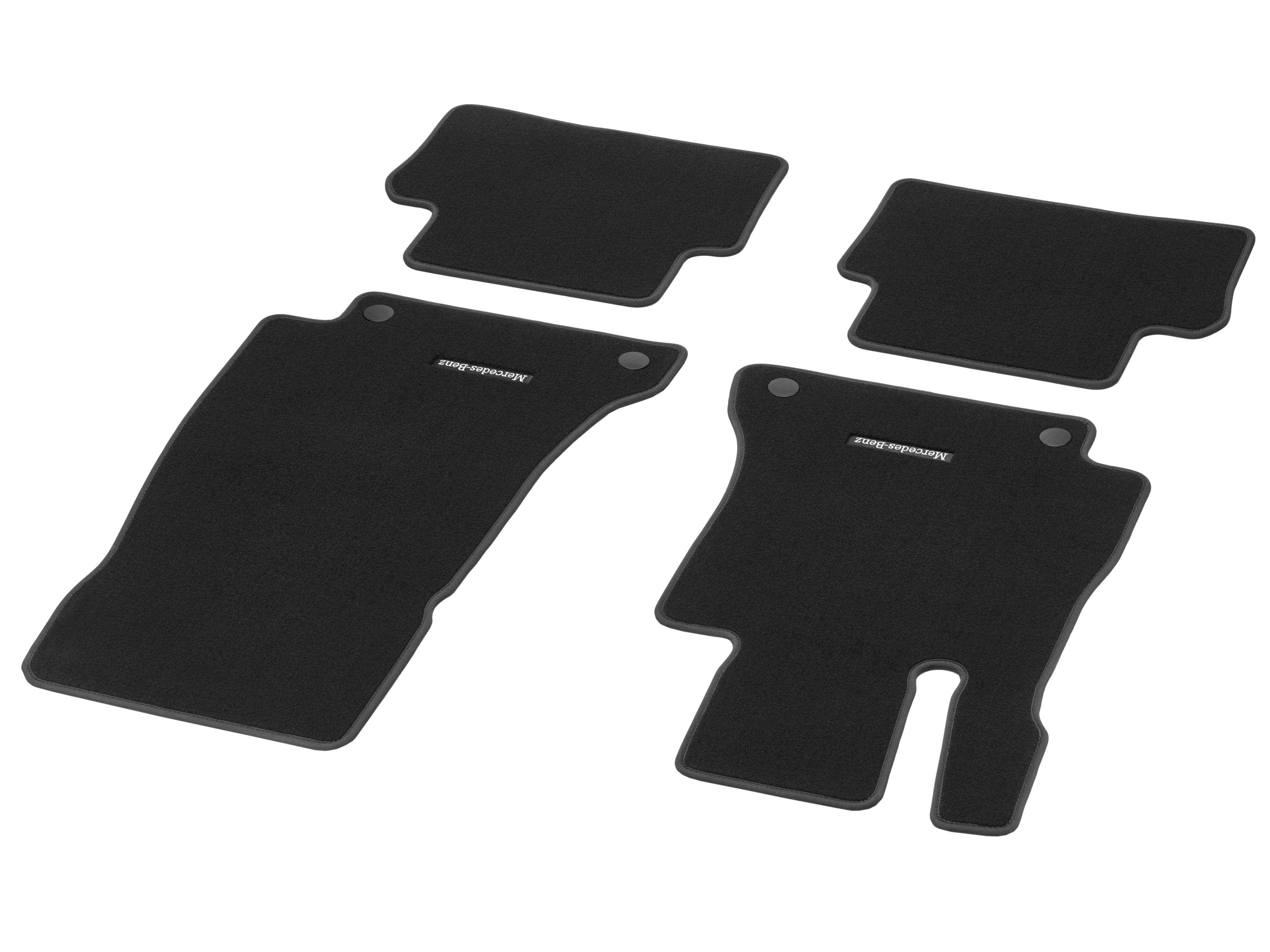 Bilmattor CLASSIC, Set, 4-delat - Vänsterstyrda bilar, svart