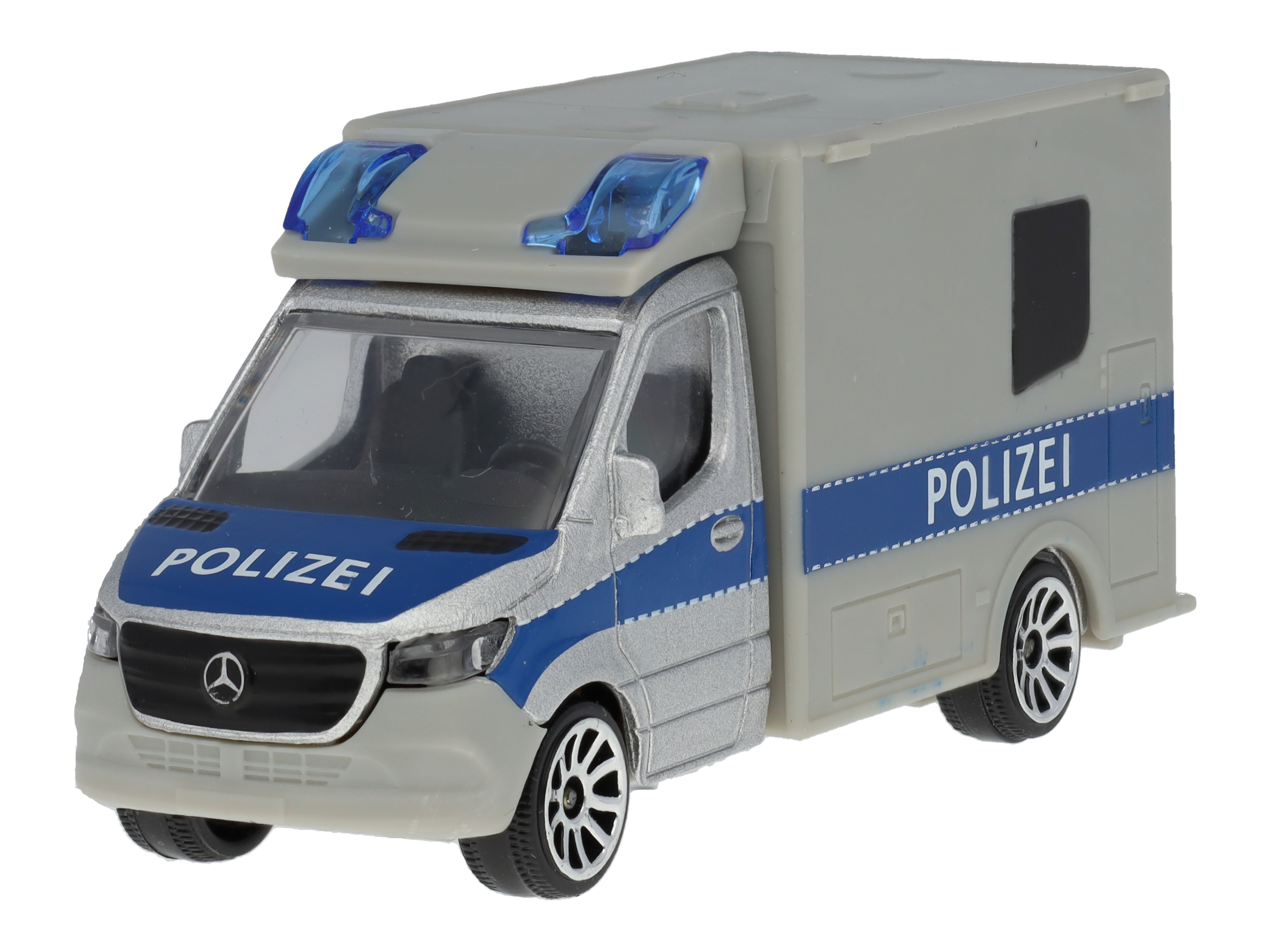 Sprinter, Polis - silverfärg, Majorette, 7,62 cm (3 tum)