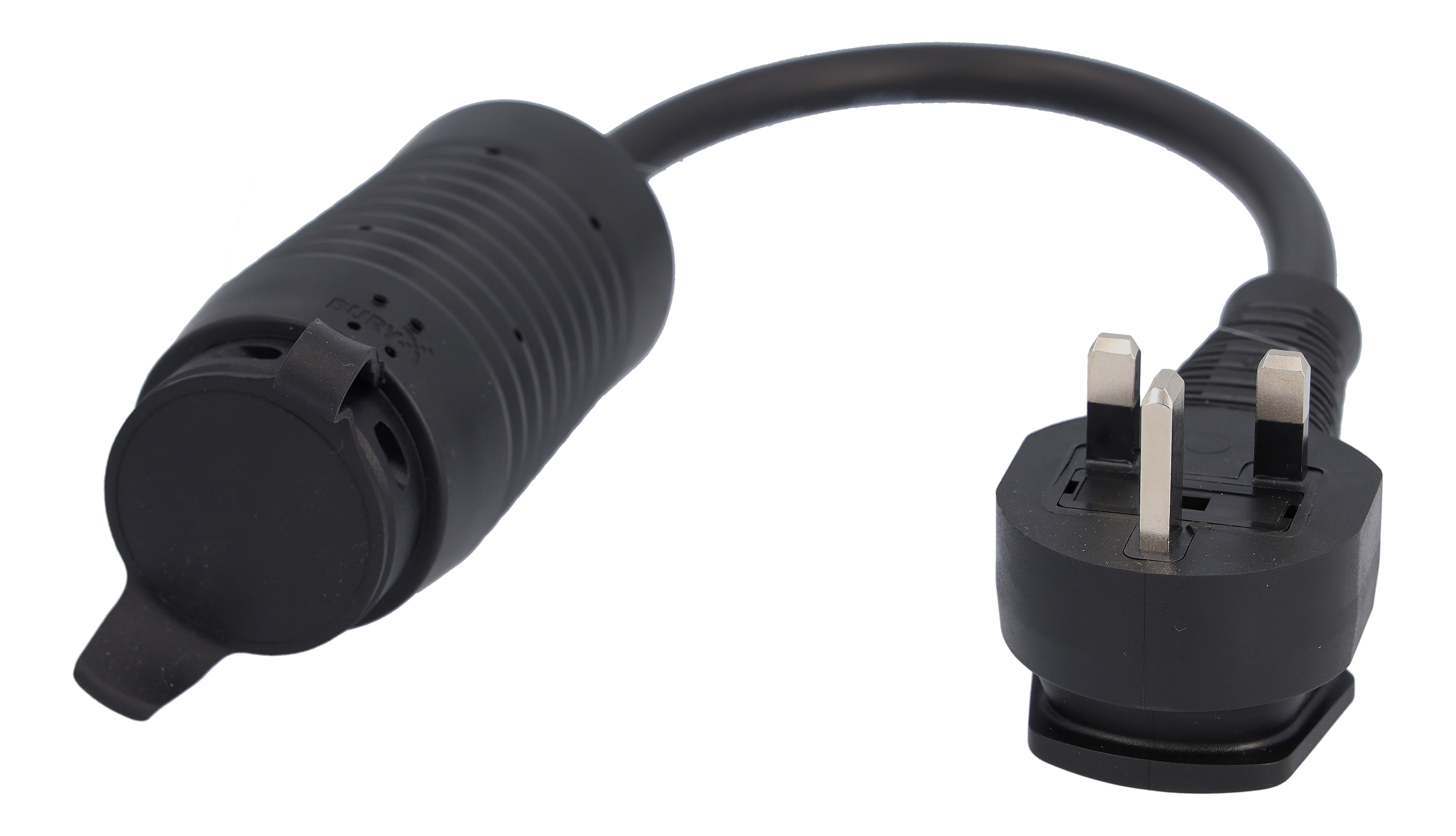 Flexibelt laddningssystem Pro, Adapter, Typ G (UK) - Plast, svart, Vänsterstyrda/högerstyrda bilar