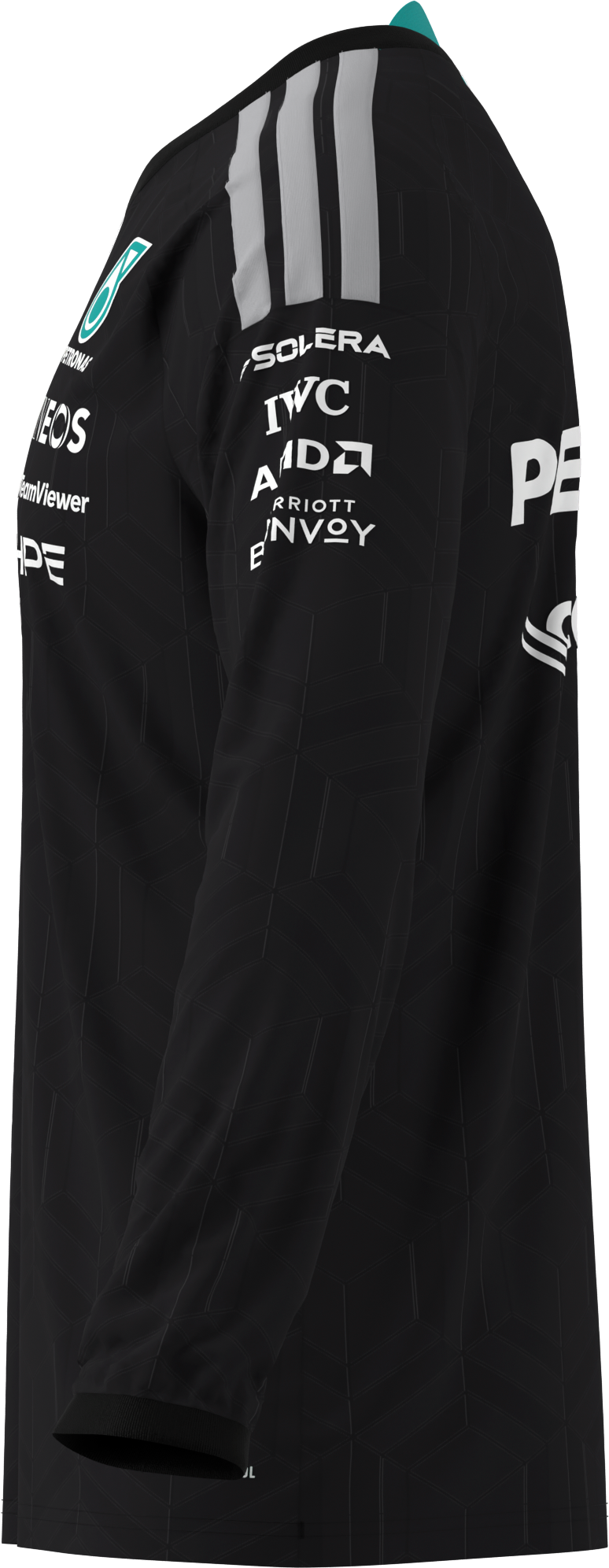 Långärmad herr, Förare, Mercedes-AMG F1 - svart, XS