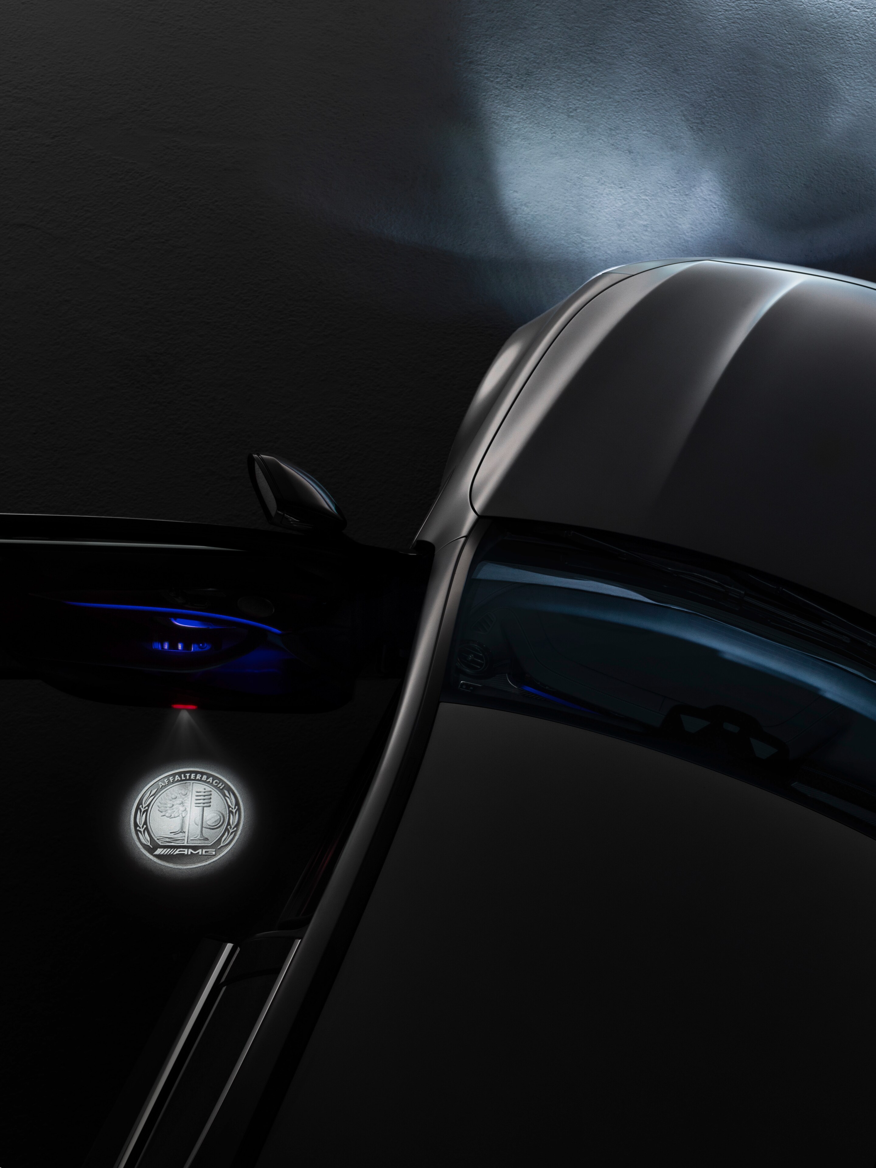 LED-logoprojektor, AMG-emblem, PH personbil