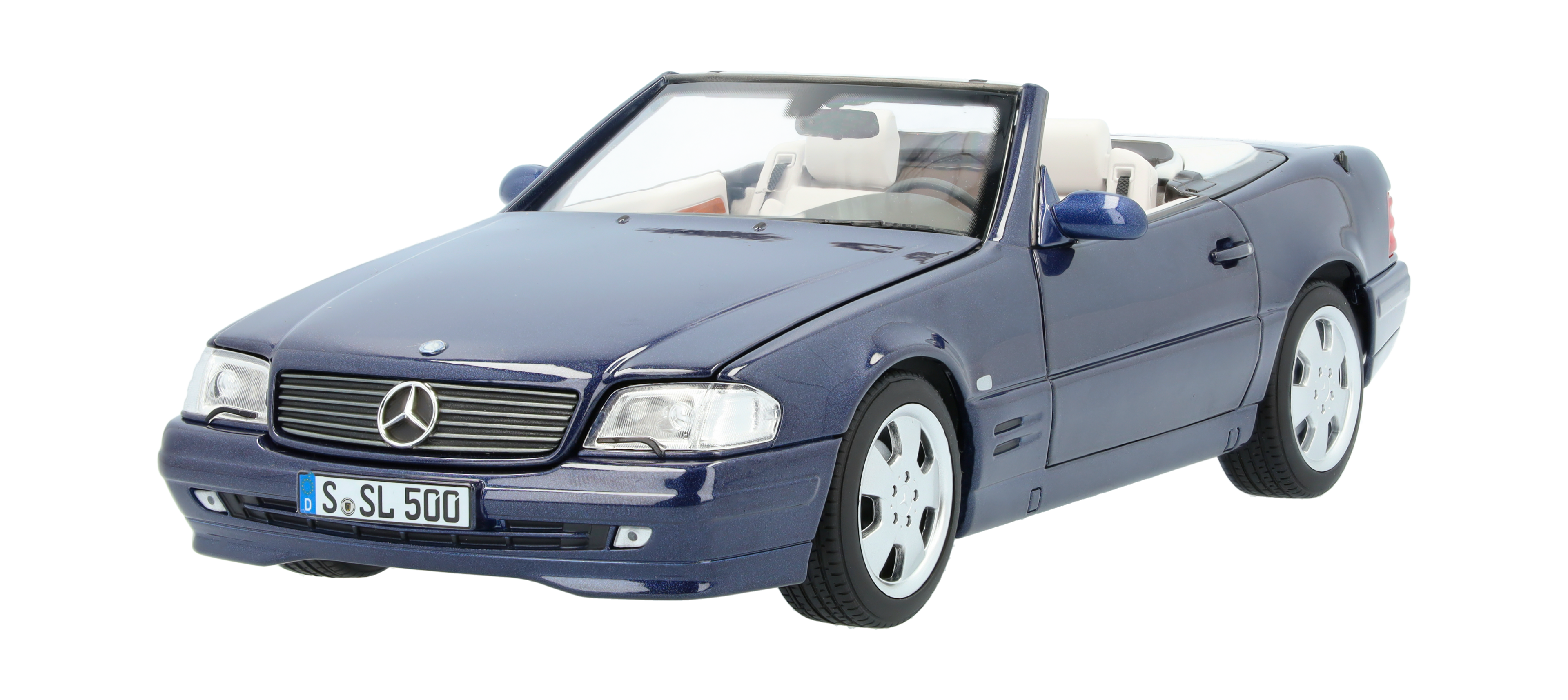 SL 500 R129 (1998–2001) - azurblå, Norev, 1:18