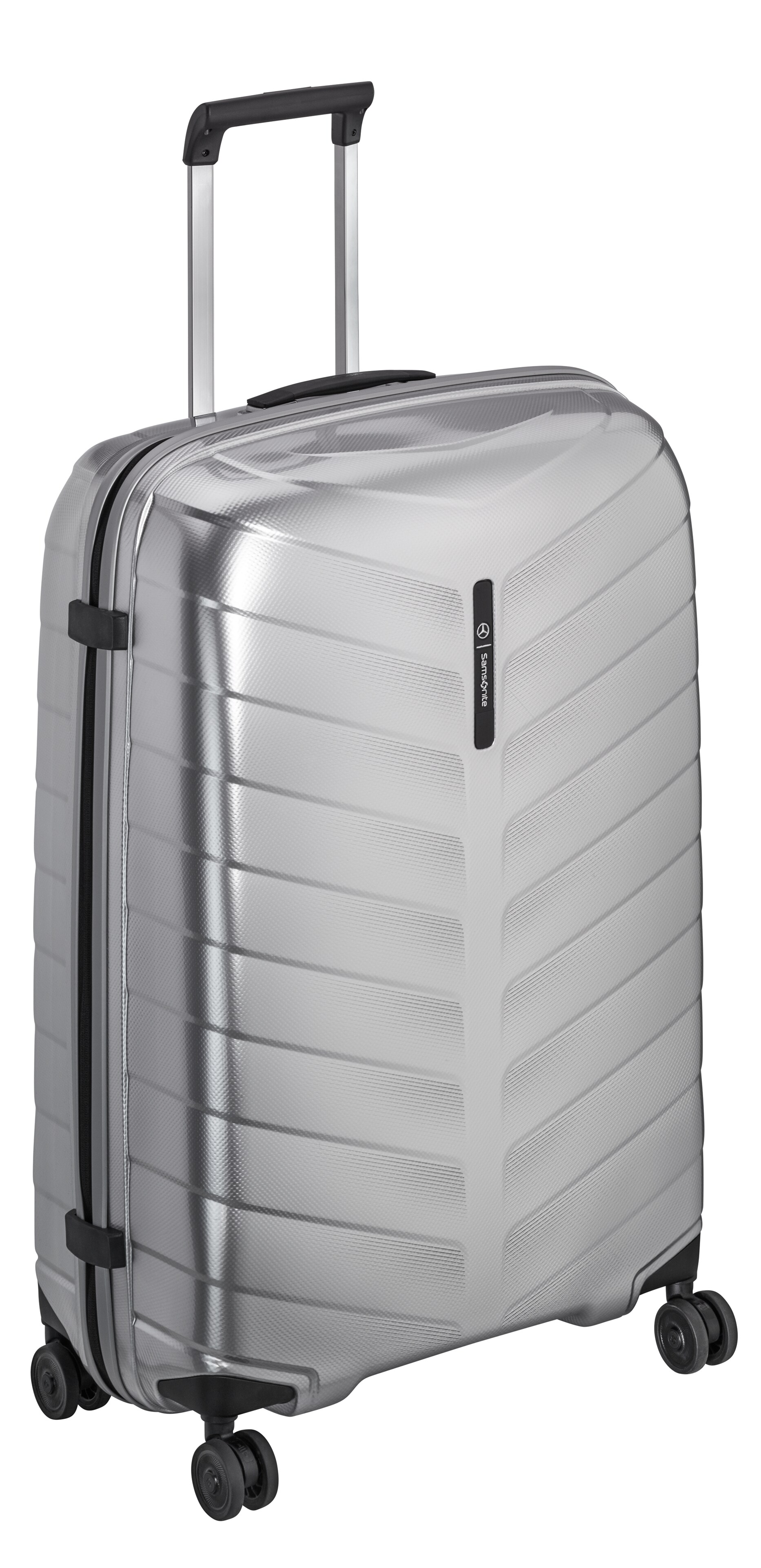 Resväska, Spinner 75 - silverfärg, Polypropylen / Polyester, Samsonite, 97 l
