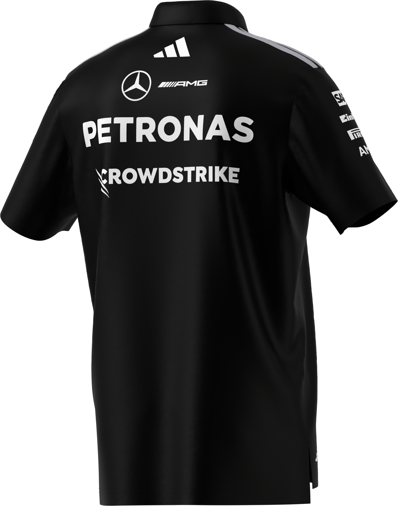 Pikétröja, herr, Team, Mercedes-AMG F1 - svart, XXL