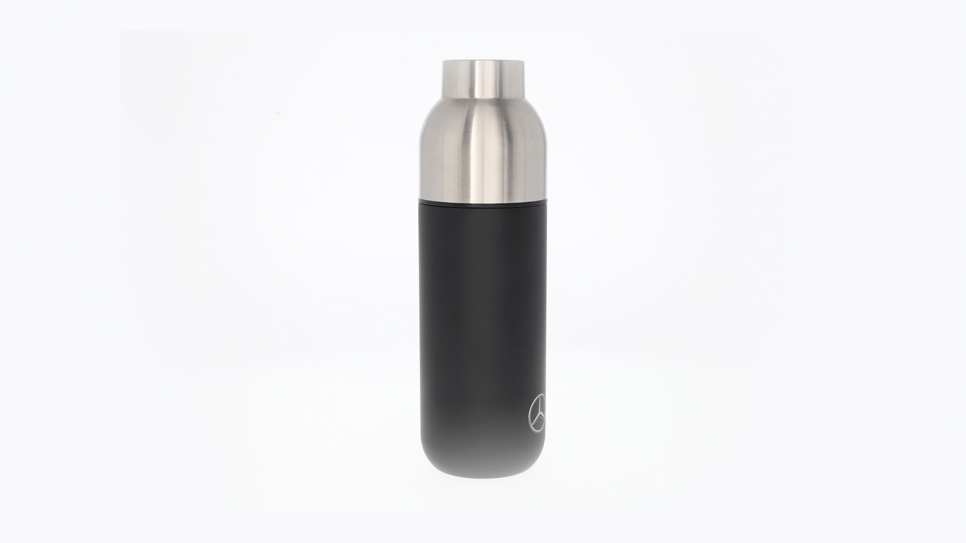 Isolerad flaska med kopp - svart, Rostfritt stål / Polypropylen, Stelton, 750 ml