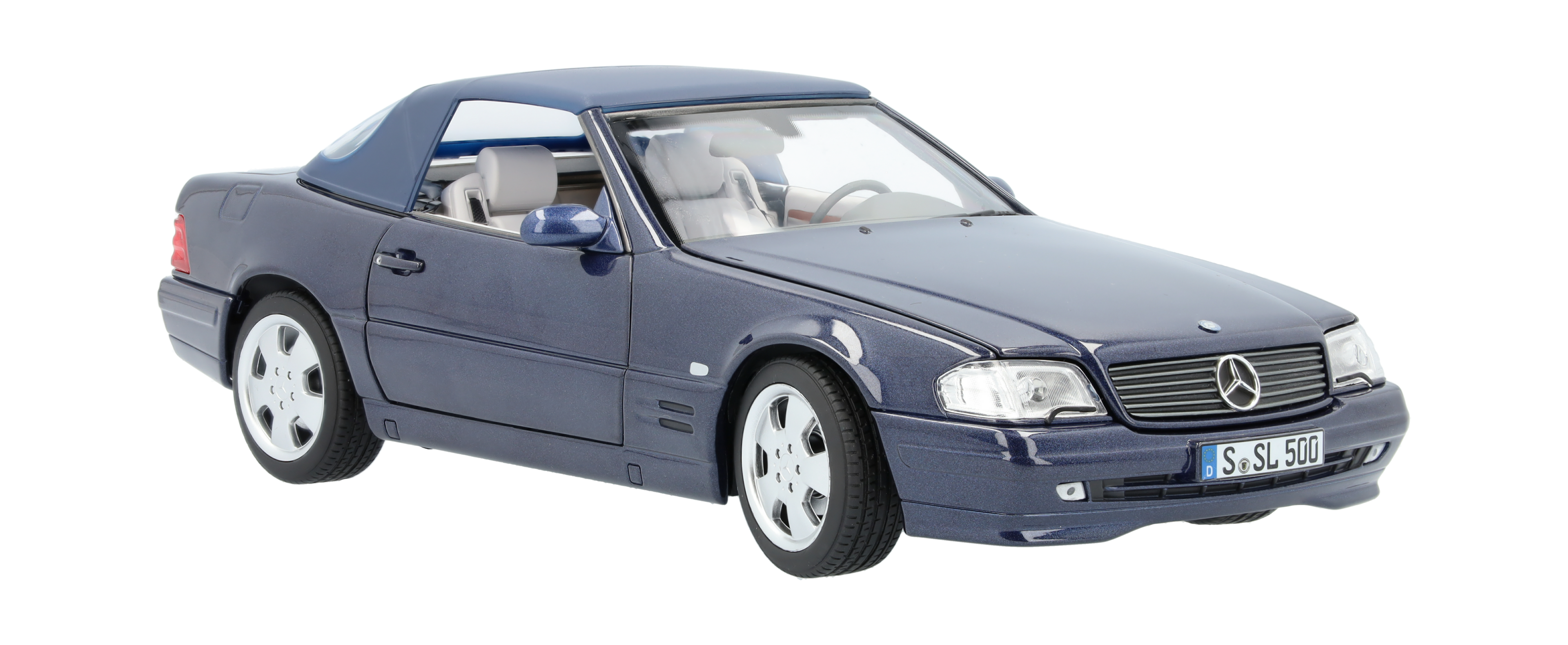 SL 500 R129 (1998–2001) - azurblå, Norev, 1:18