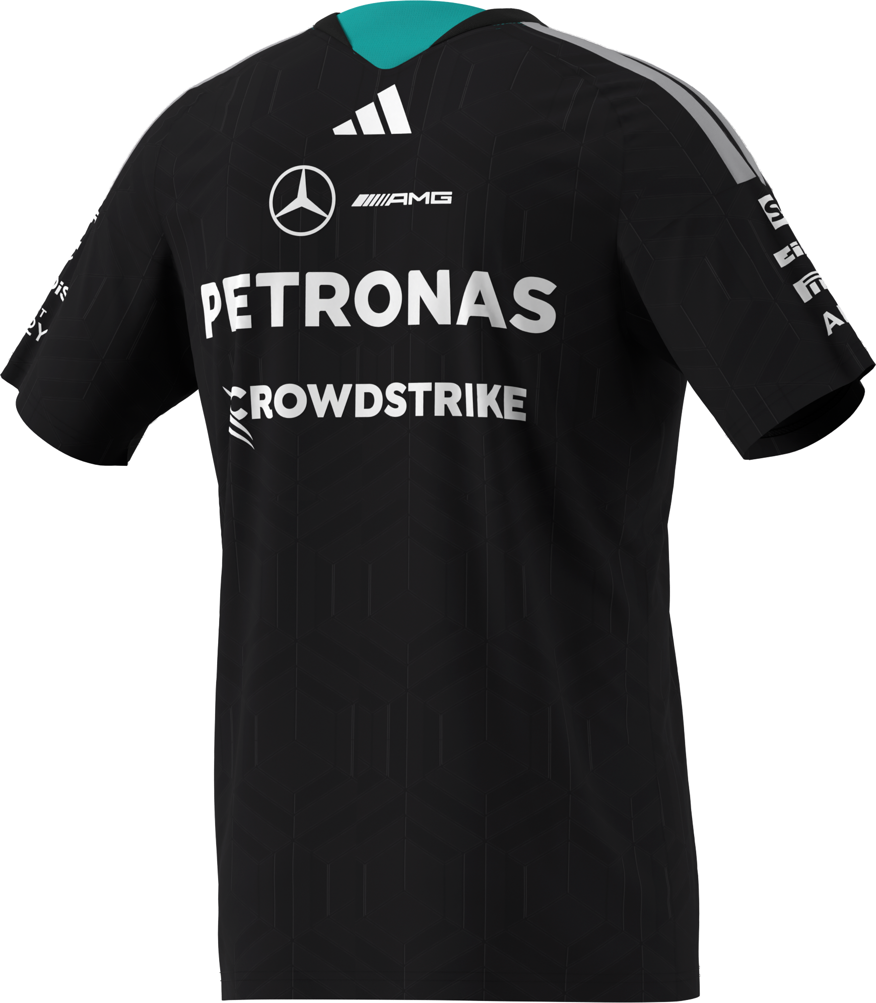 T-shirt herrar, Förare, Mercedes-AMG F1 - svart, S