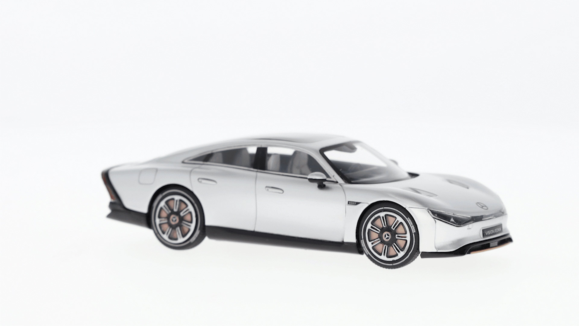 Vision EQXX, Visningsbil - silver alubeam, AutoCult, 1:43
