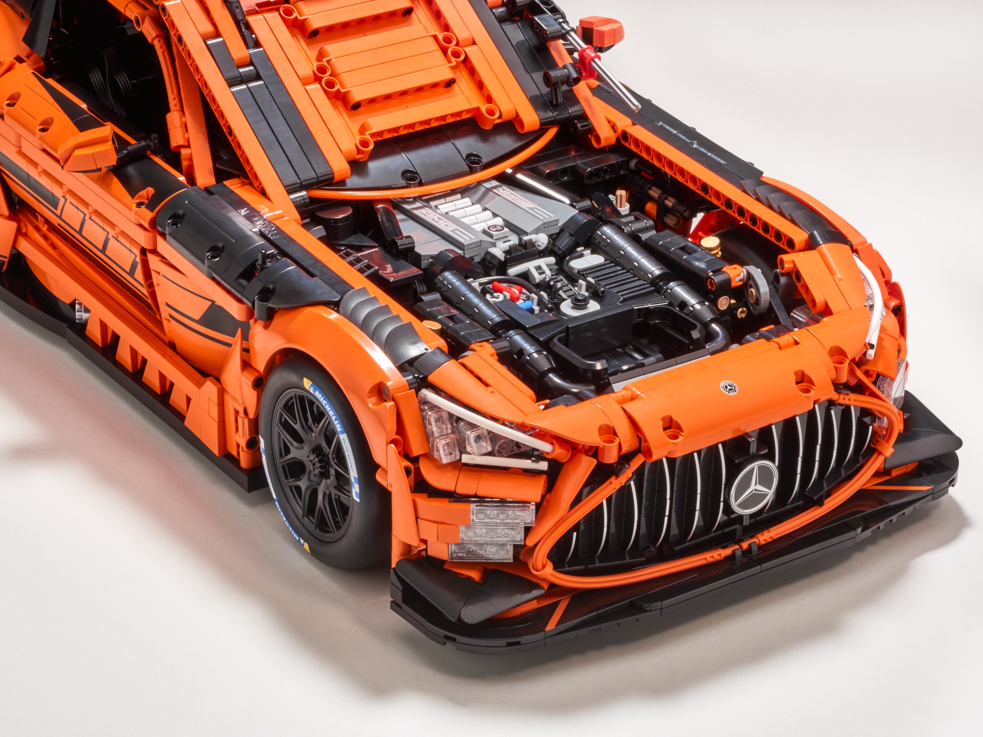 Mercedes-AMG GT3, Klämkomponentmodell, C190 - orange, CaDa, 1:8
