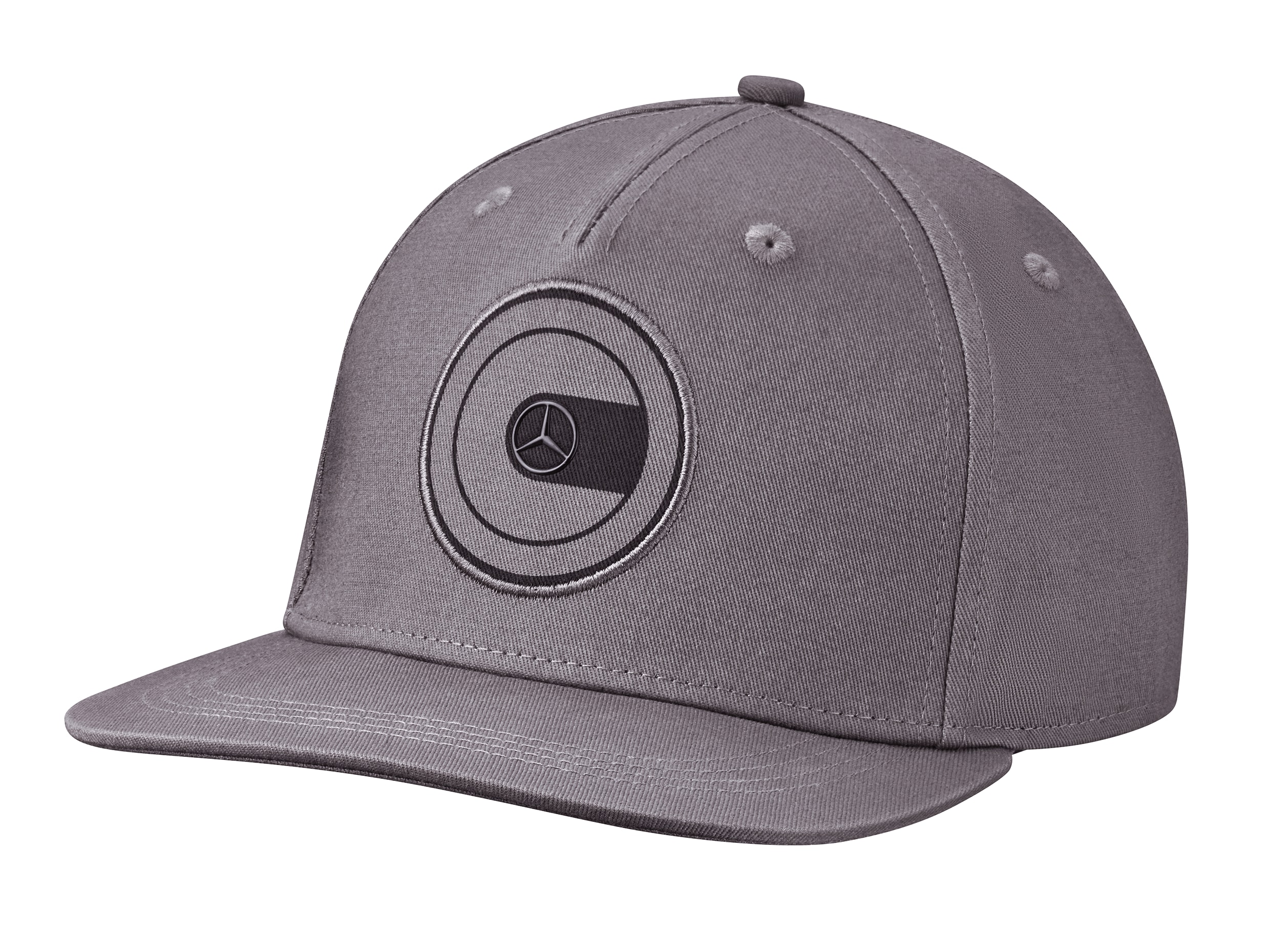 Flat brim-keps, G-Class - grå, Bomull (ekologisk)