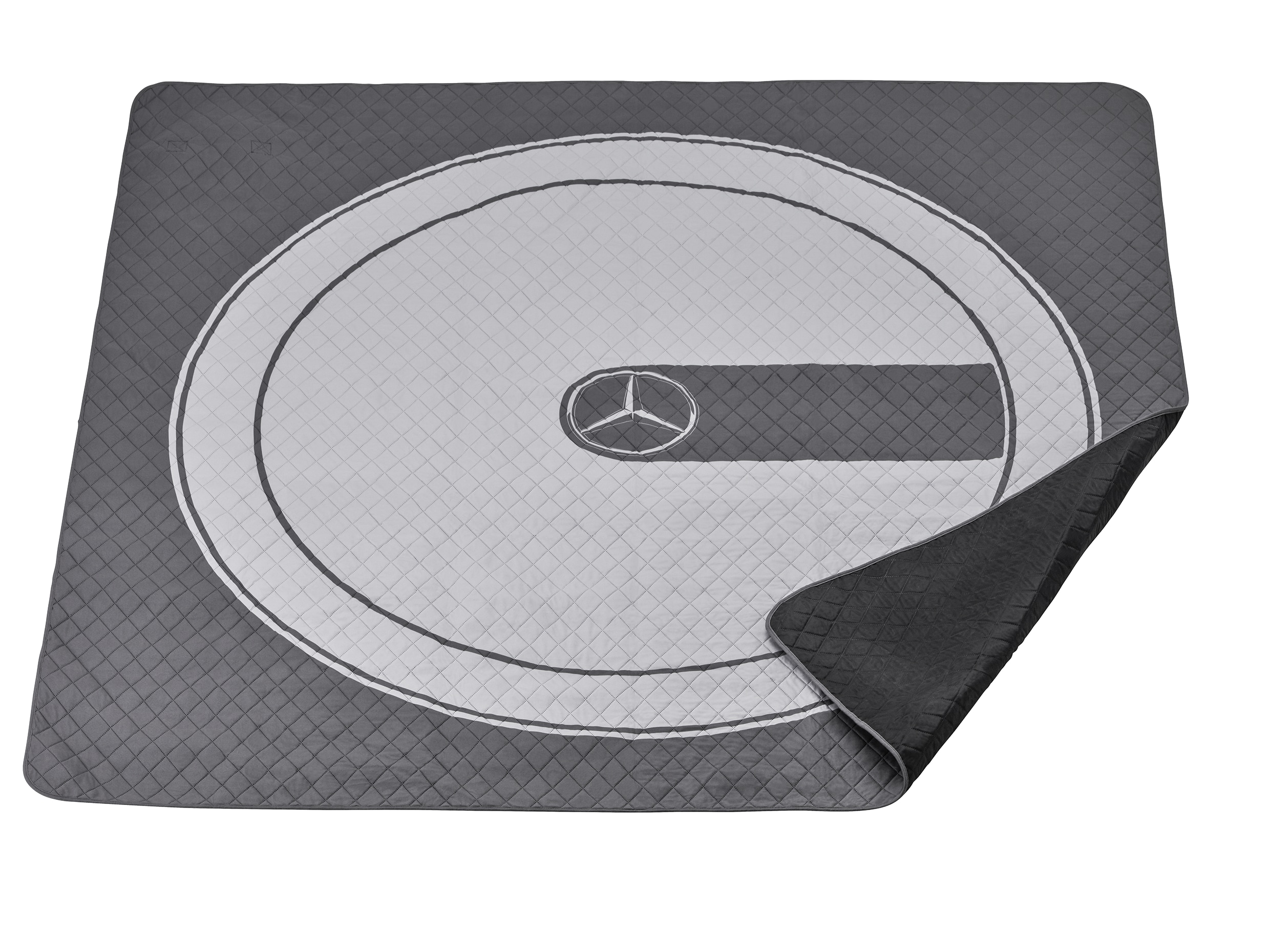 Picknickfilt, G-Class - titangrå / ljusgrå, Polyester