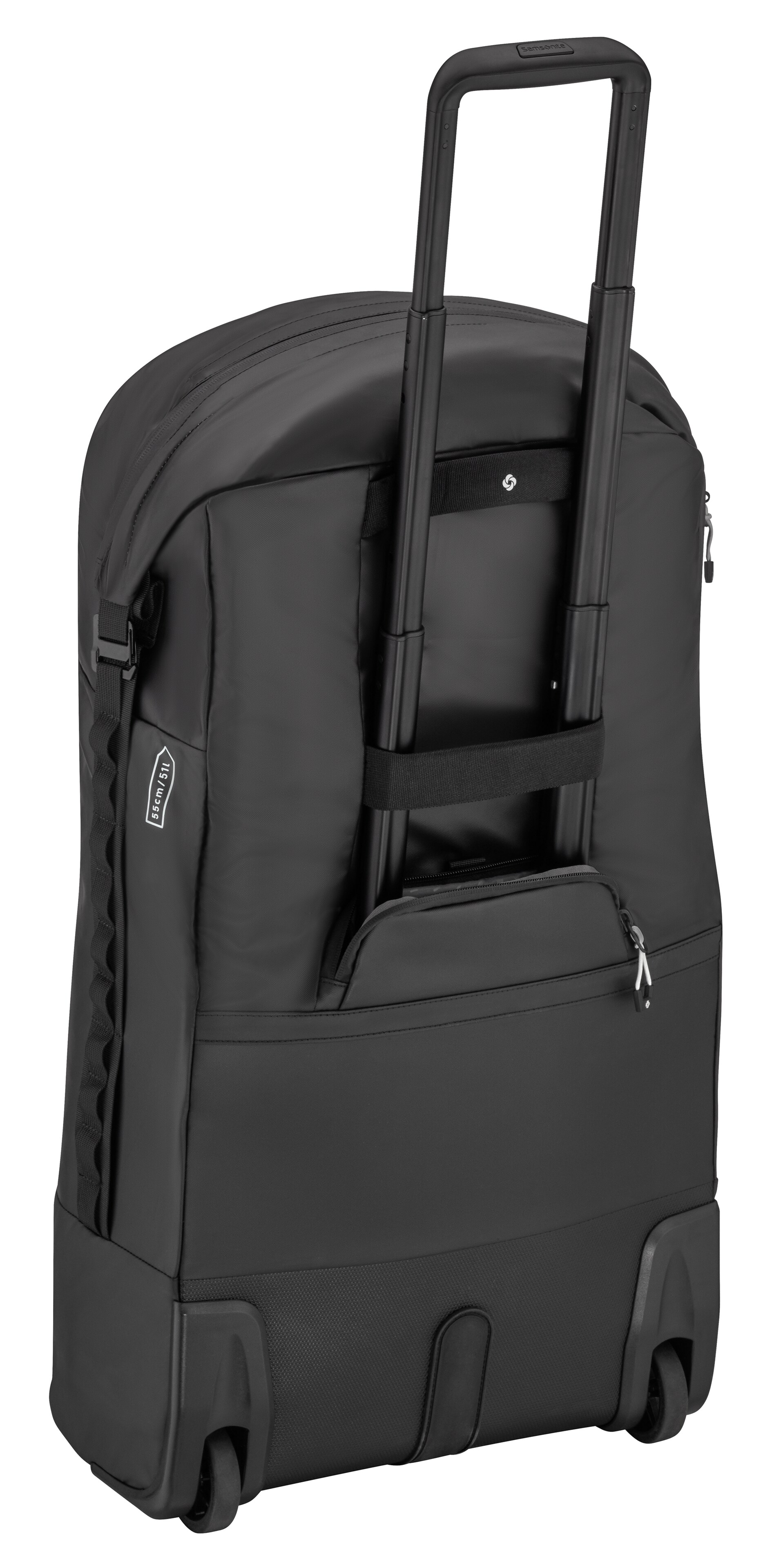 Rullväska, vikbar - svart, Polyamid (återvunnen) / Polyester, Samsonite