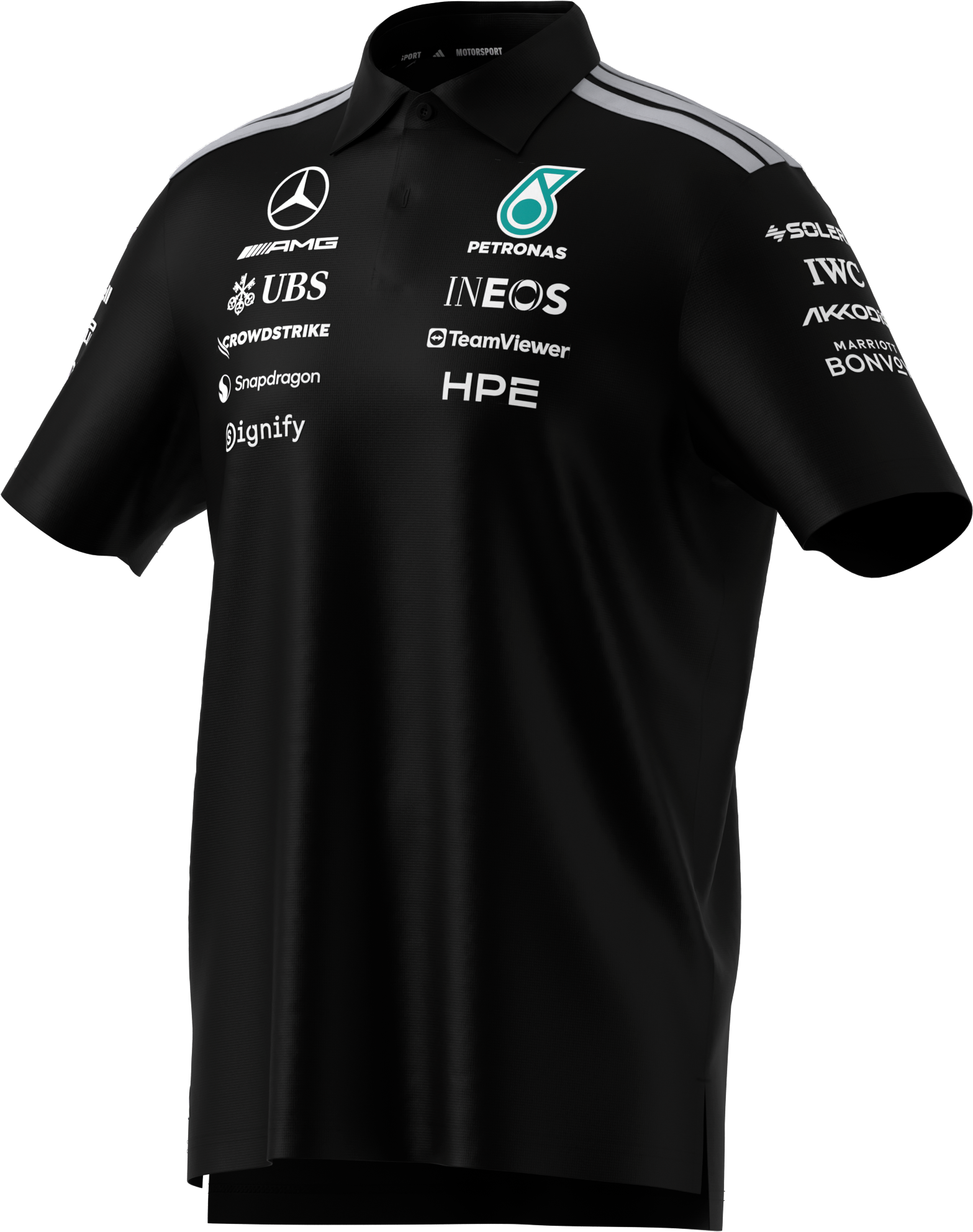 Pikétröja, herr, Team, Mercedes-AMG F1 - svart, XXL