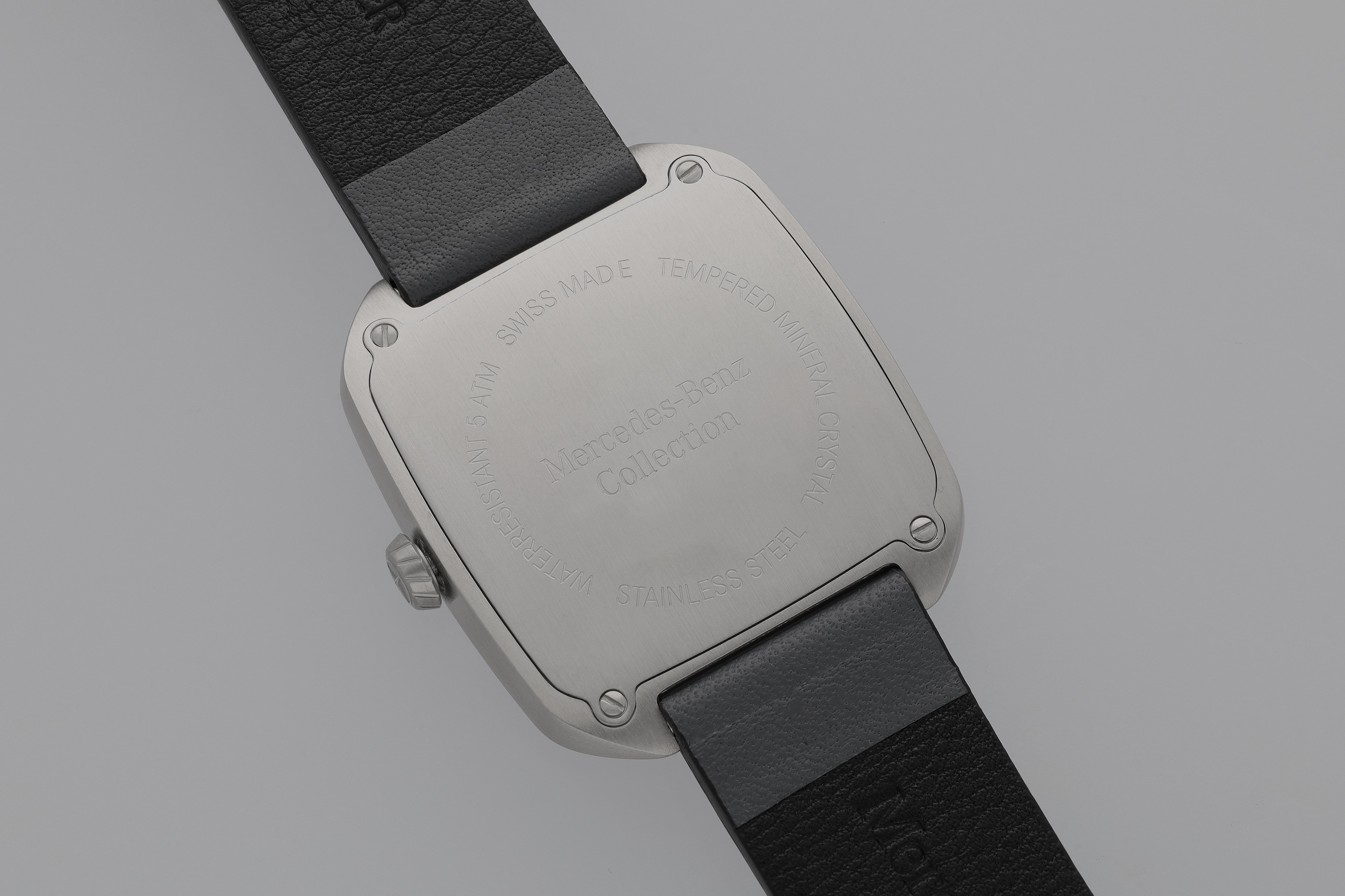 Armbandsur herr, Modern - antracit / silverfärg / svart, Rostfritt stål / Kalvskinn