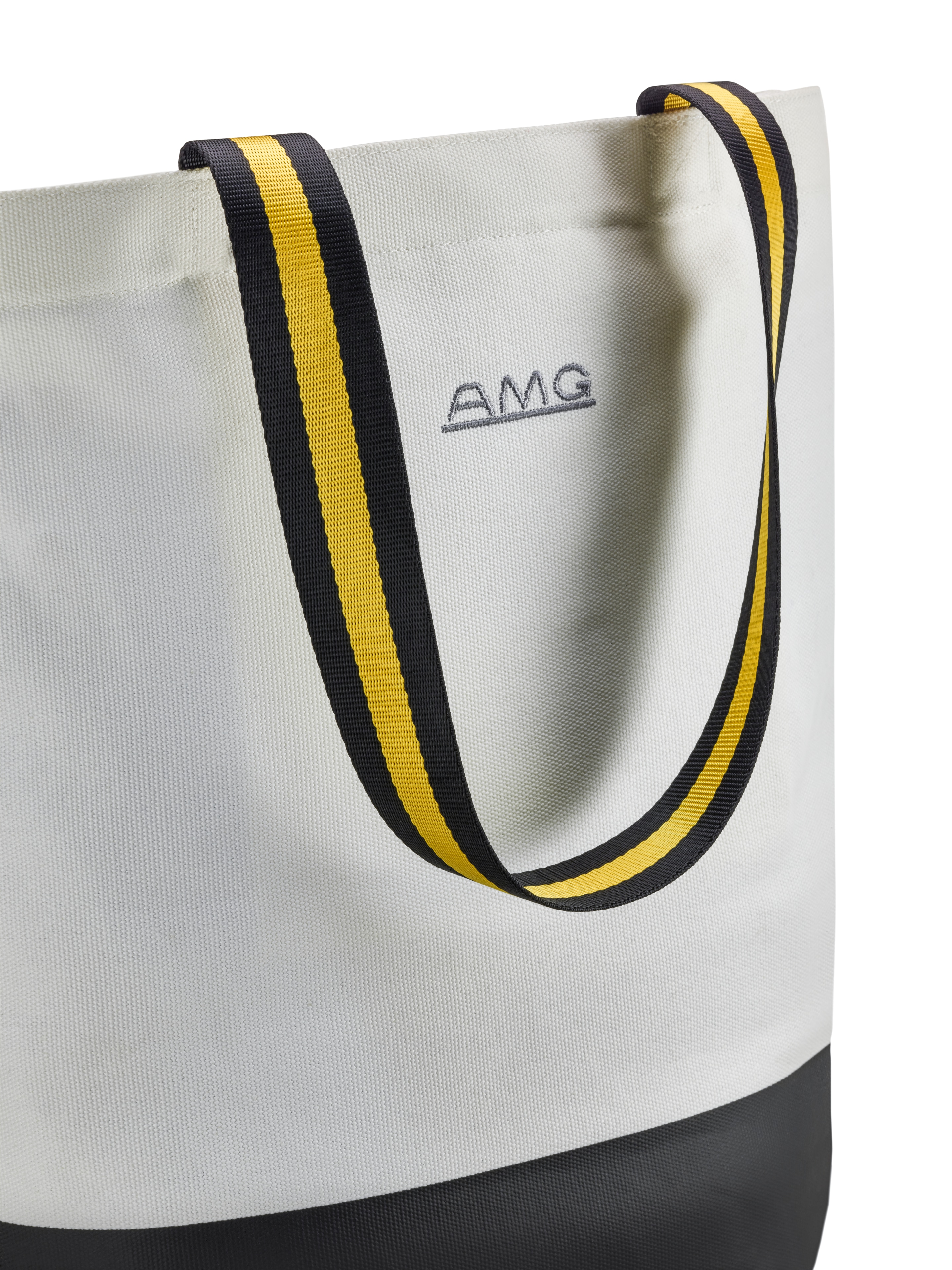 AMG shoppingväska - offwhite / svart, Bomull