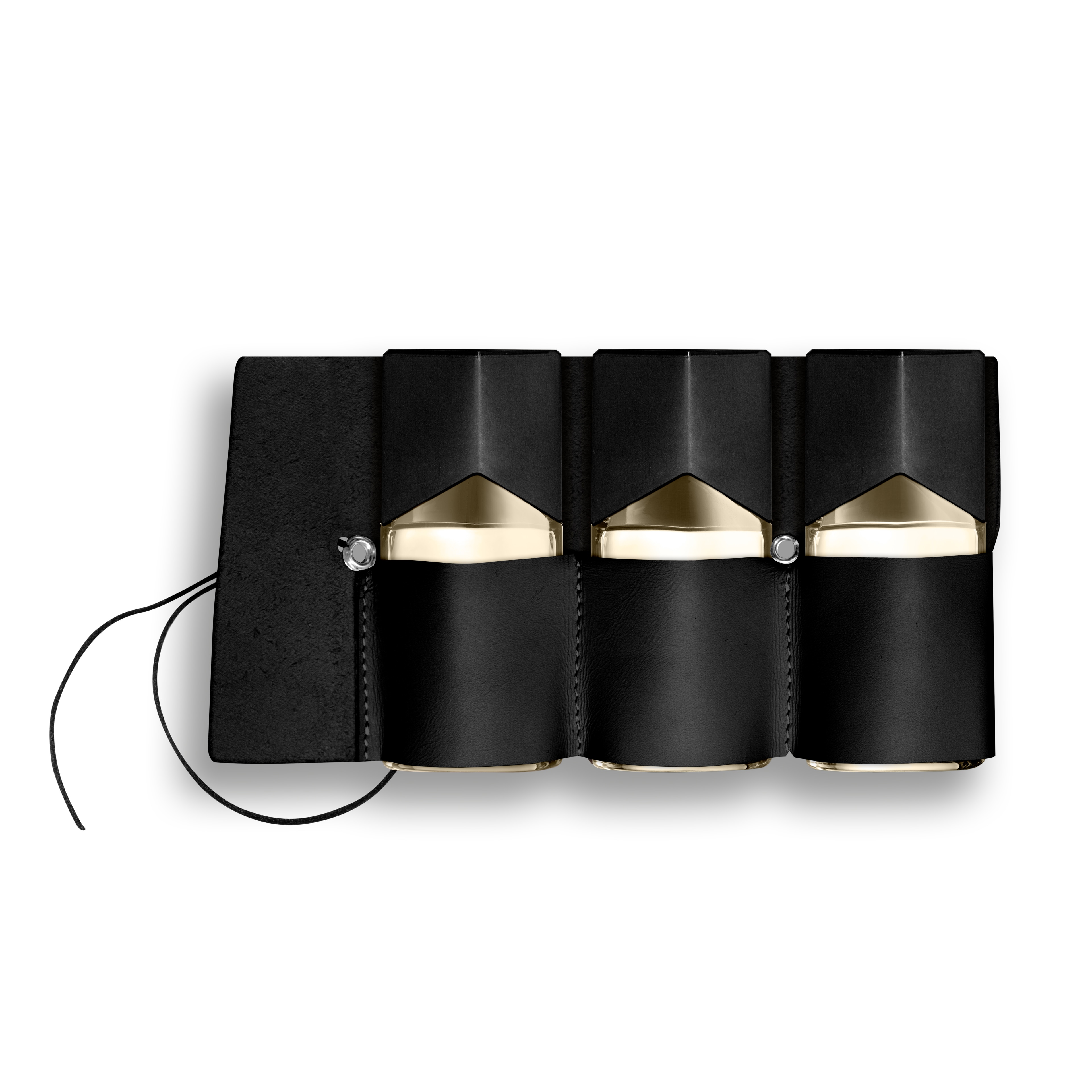 Trilogi Land Sea Air (LSA), EdP, Läderfodral i beige, brun, röd eller svart - för herrar, INCC, 3x30 ml