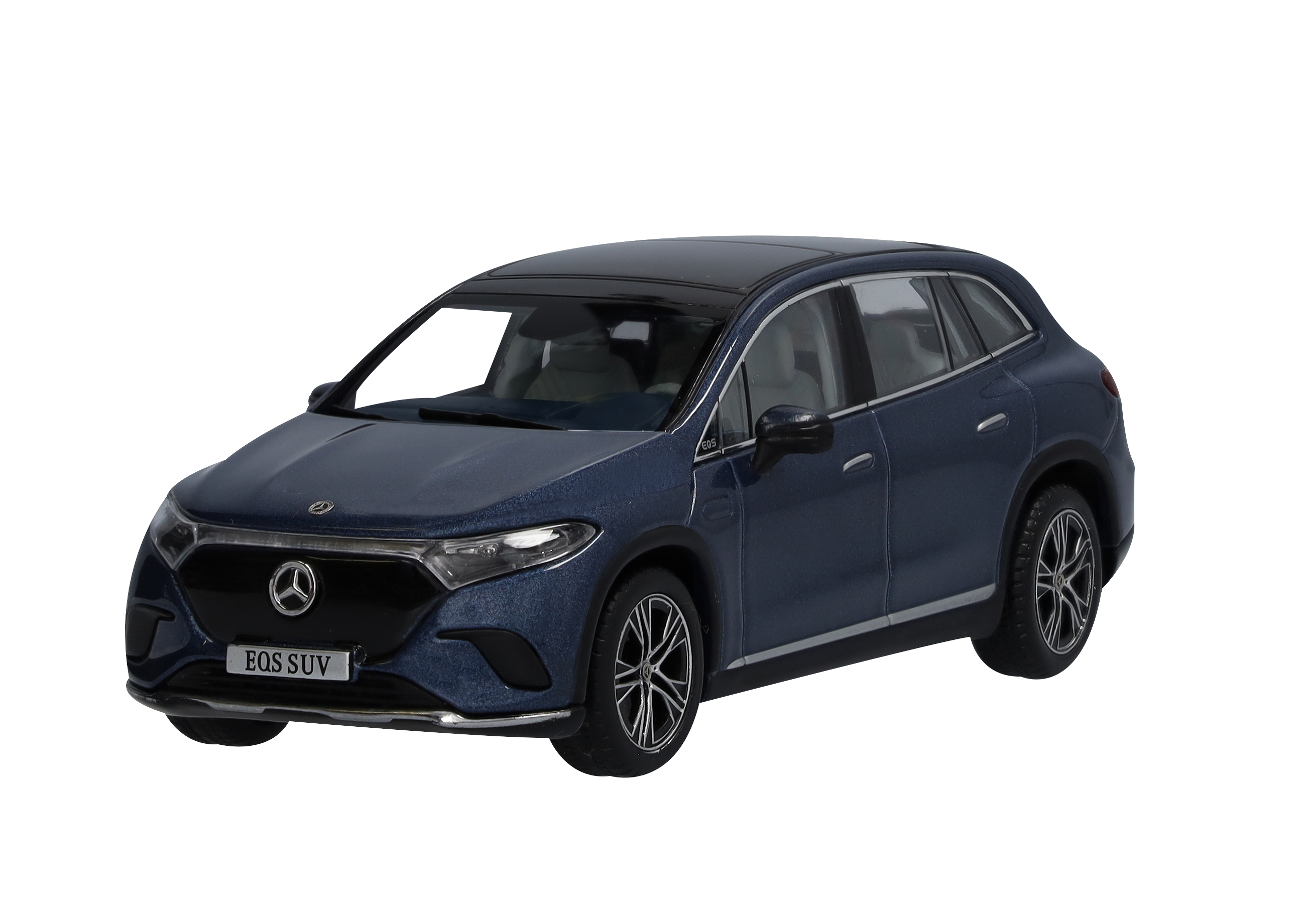 EQS Suv, Electric Art Line, X296 - sodalitblå, Minimax, 1:43