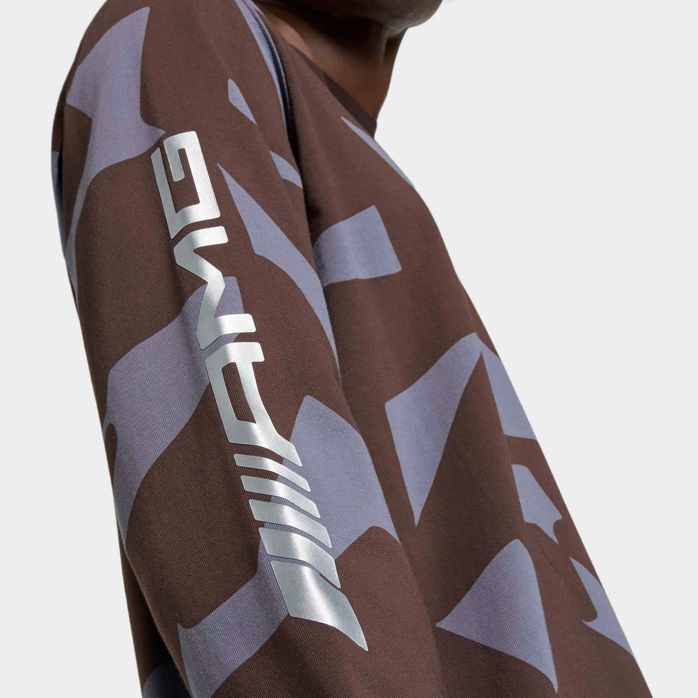 AMG longsleeve, Unisex - mörkbrun, XS