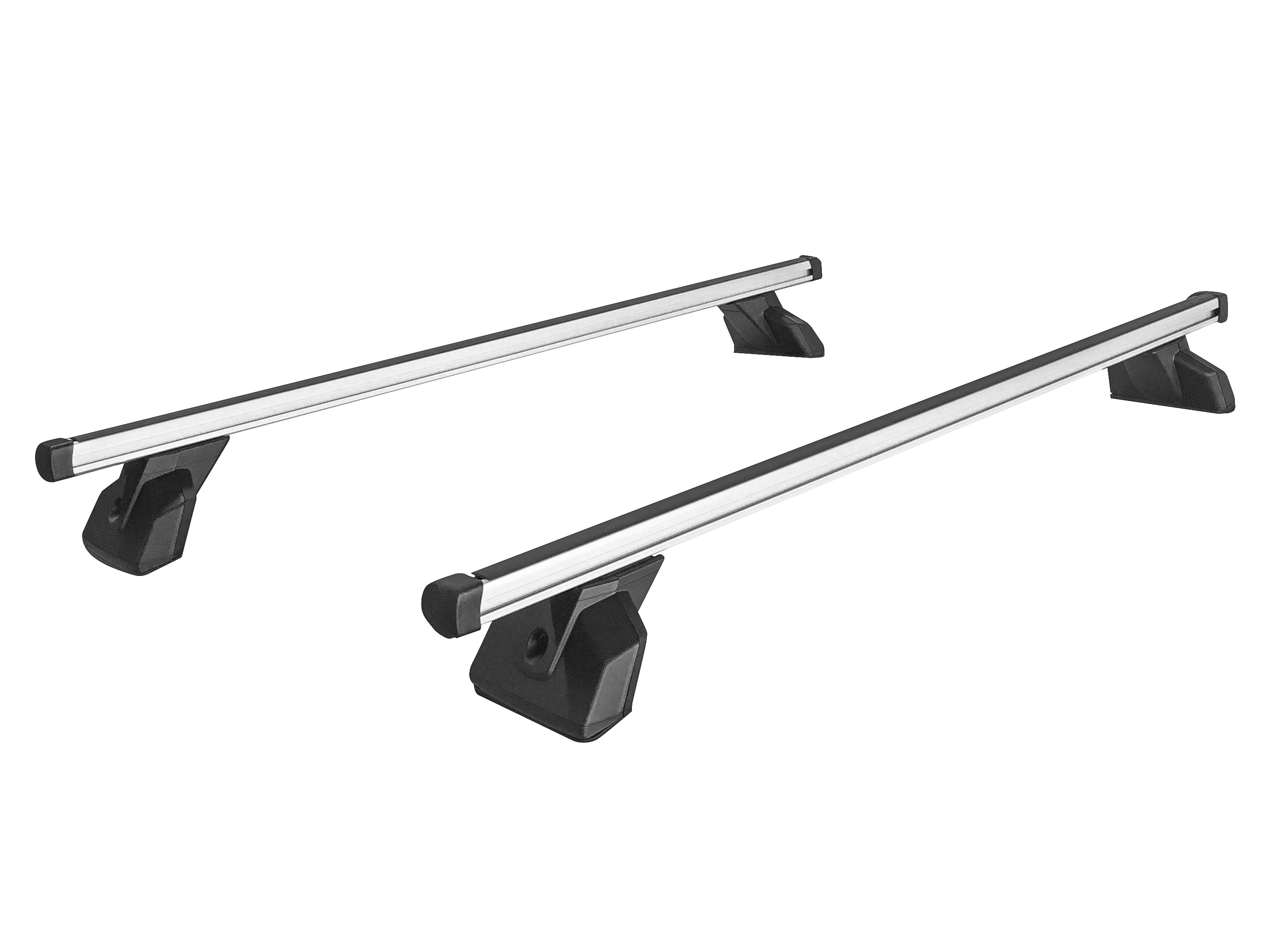 Takräcke, två tvärbågar - Aluminium, silverfärg