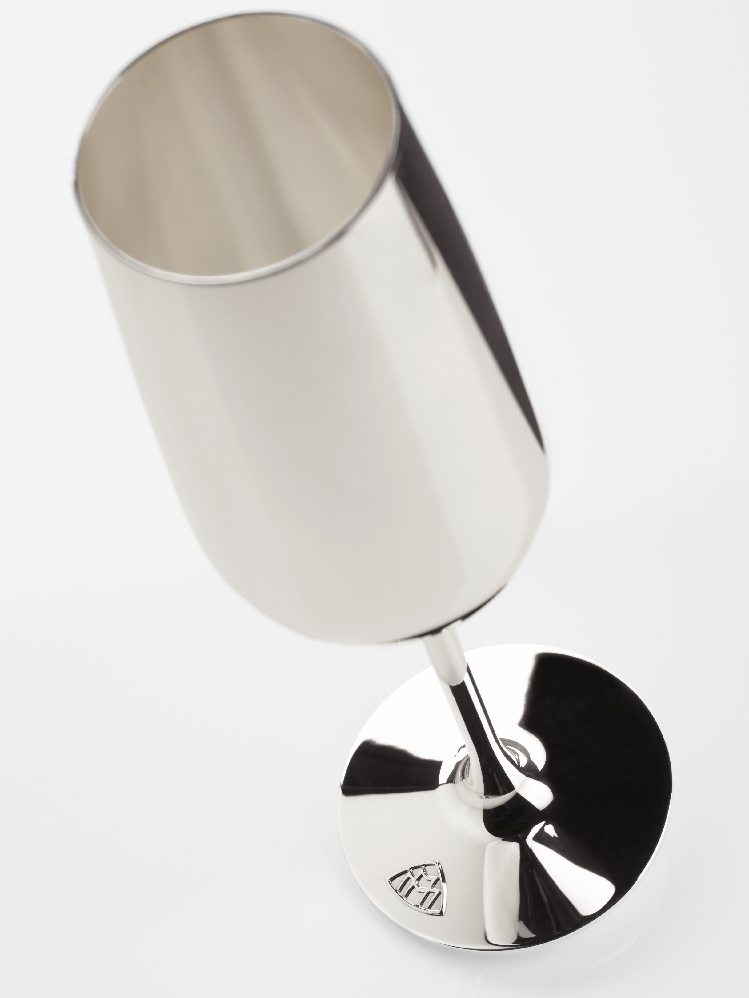 Champagneglas, Försilvrat utförande - sterlingsilver, Mässing / Silver