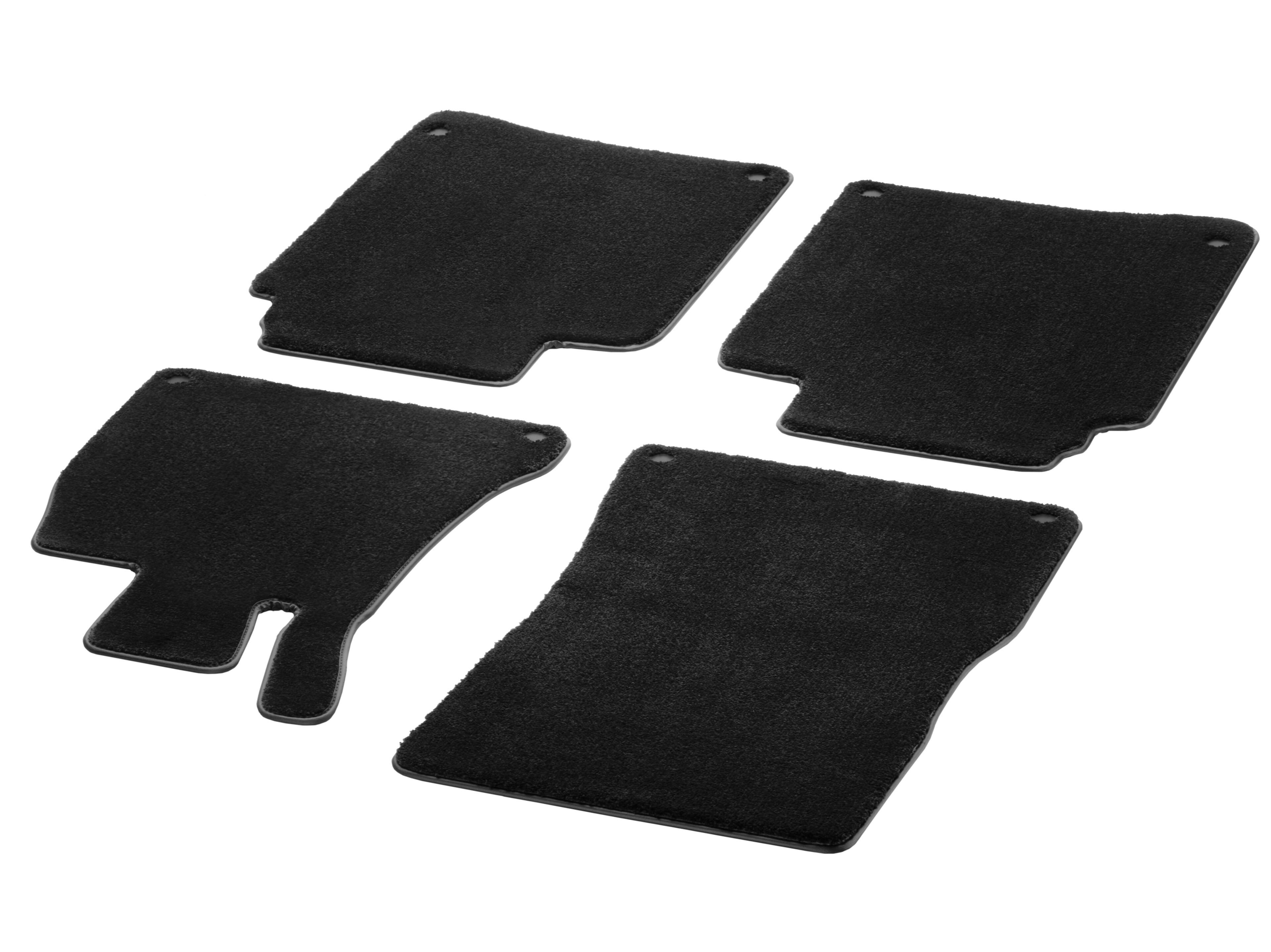 Bilmattor EXCLUSIV, Set, 4-delat - Högerstyrda bilar, svart