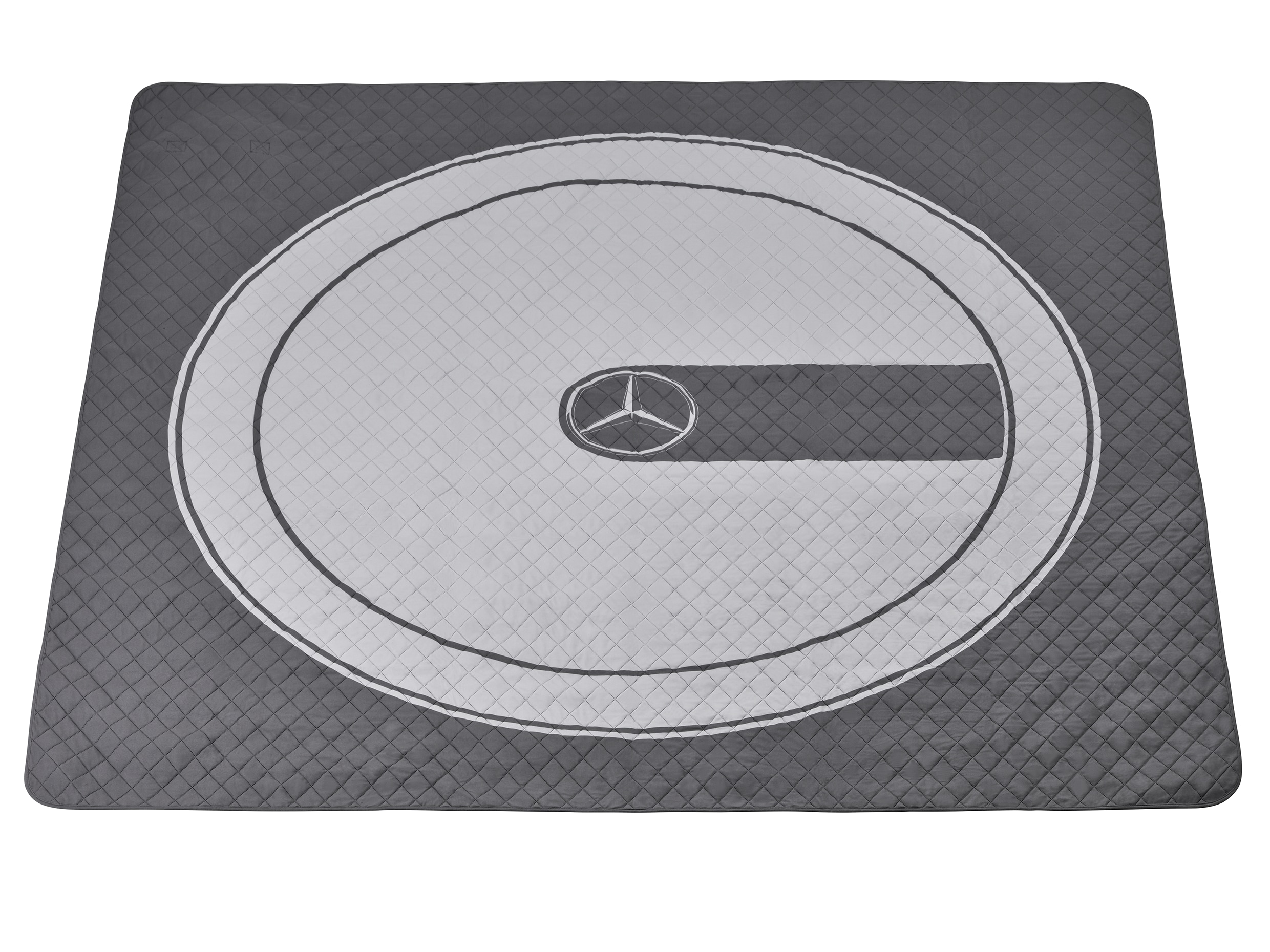 Picknickfilt, G-Class - titangrå / ljusgrå, Polyester
