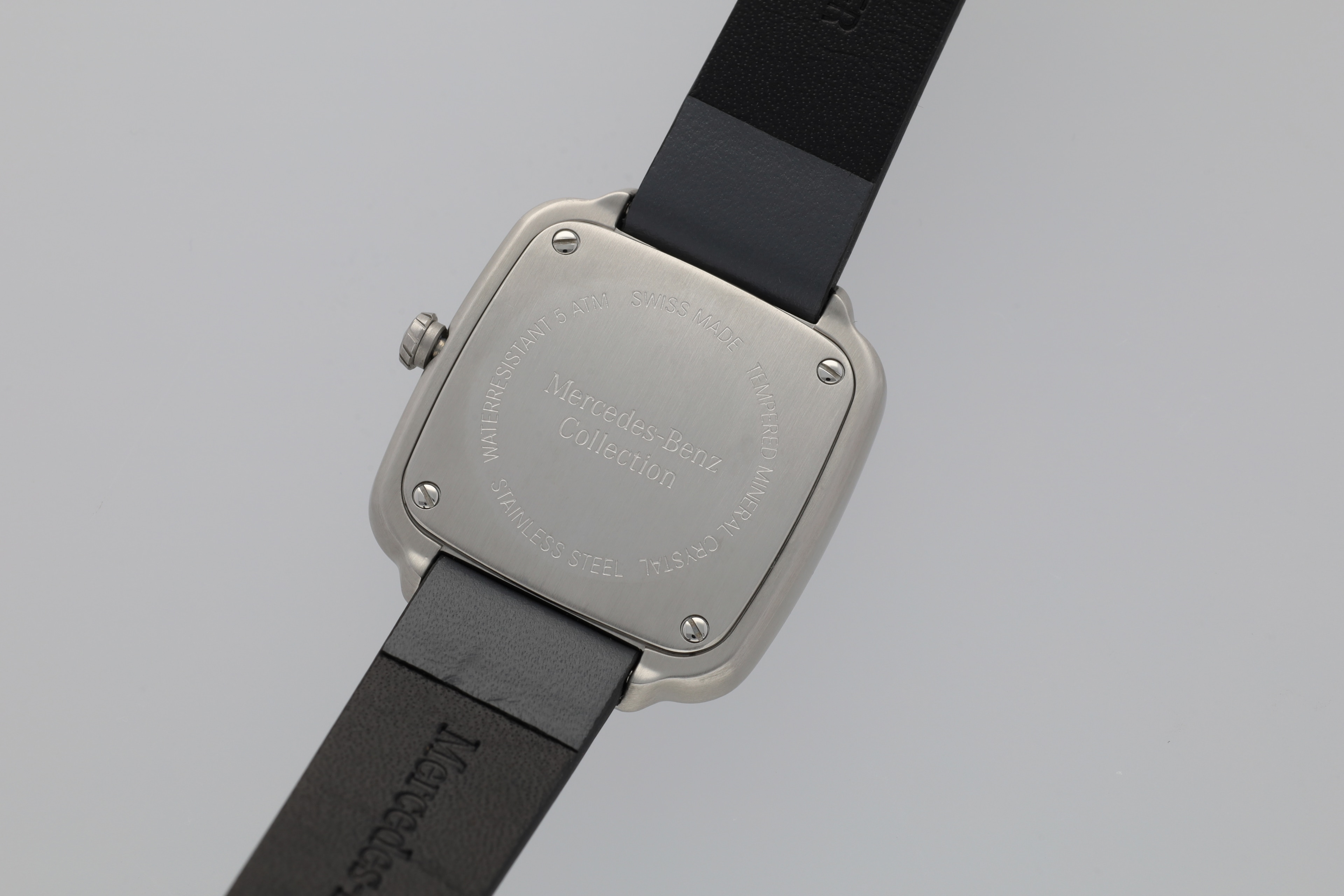 Armbandsur dam, Modern - vit / antracit / svart, Rostfritt stål / Kalvskinn