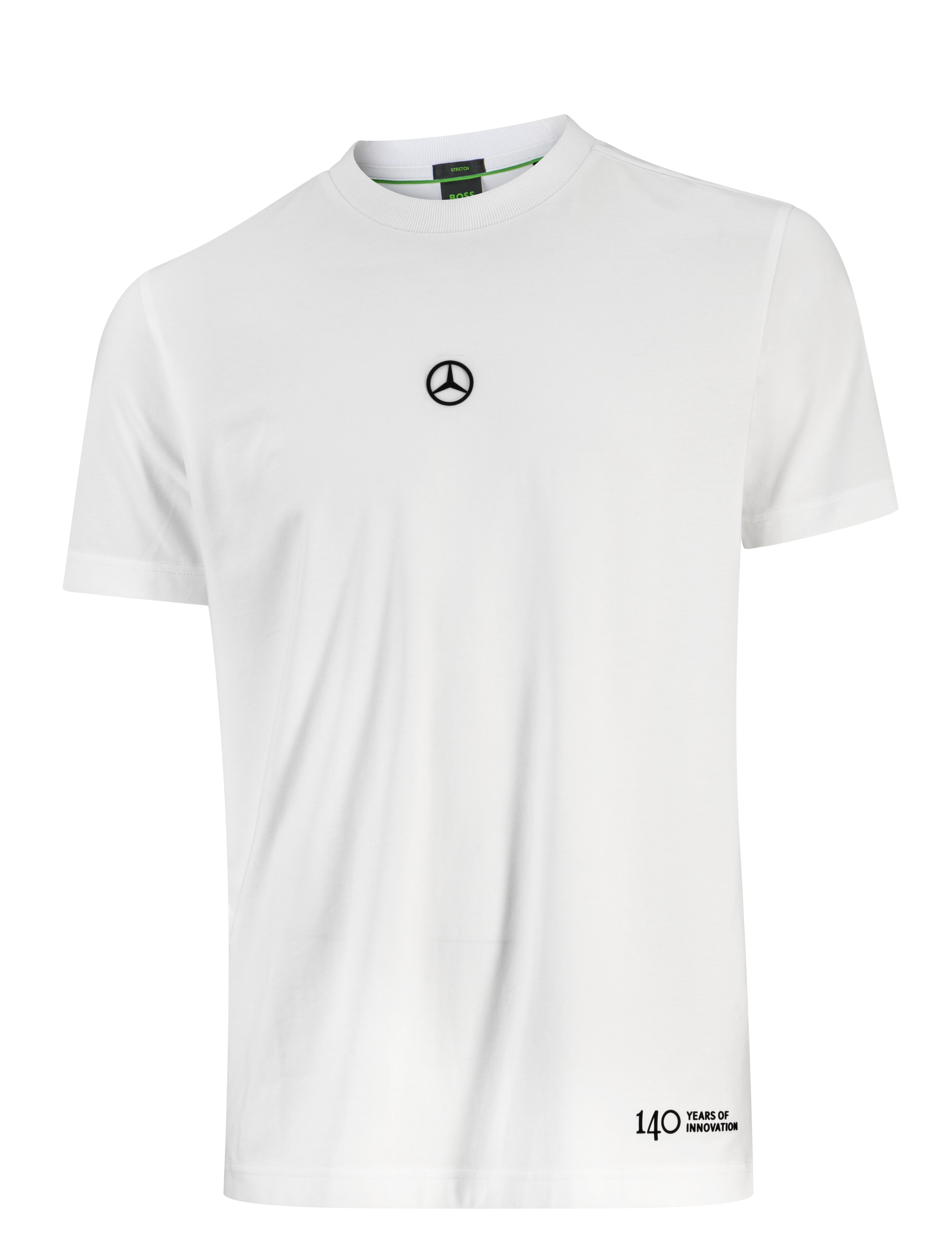 T-shirt unisex, 140 år - vit, M