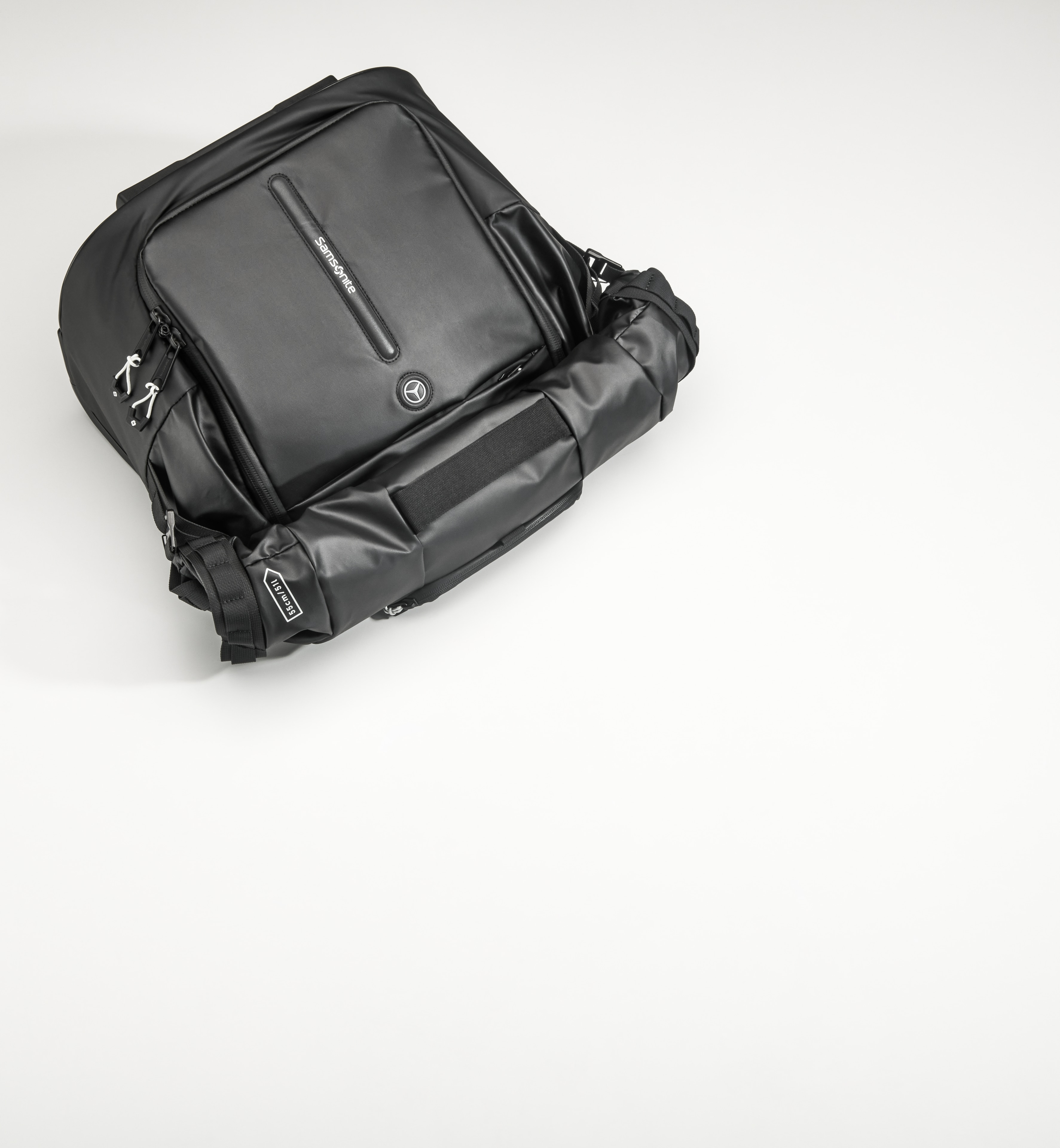 Rullväska, vikbar - svart, Polyamid (återvunnen) / Polyester, Samsonite