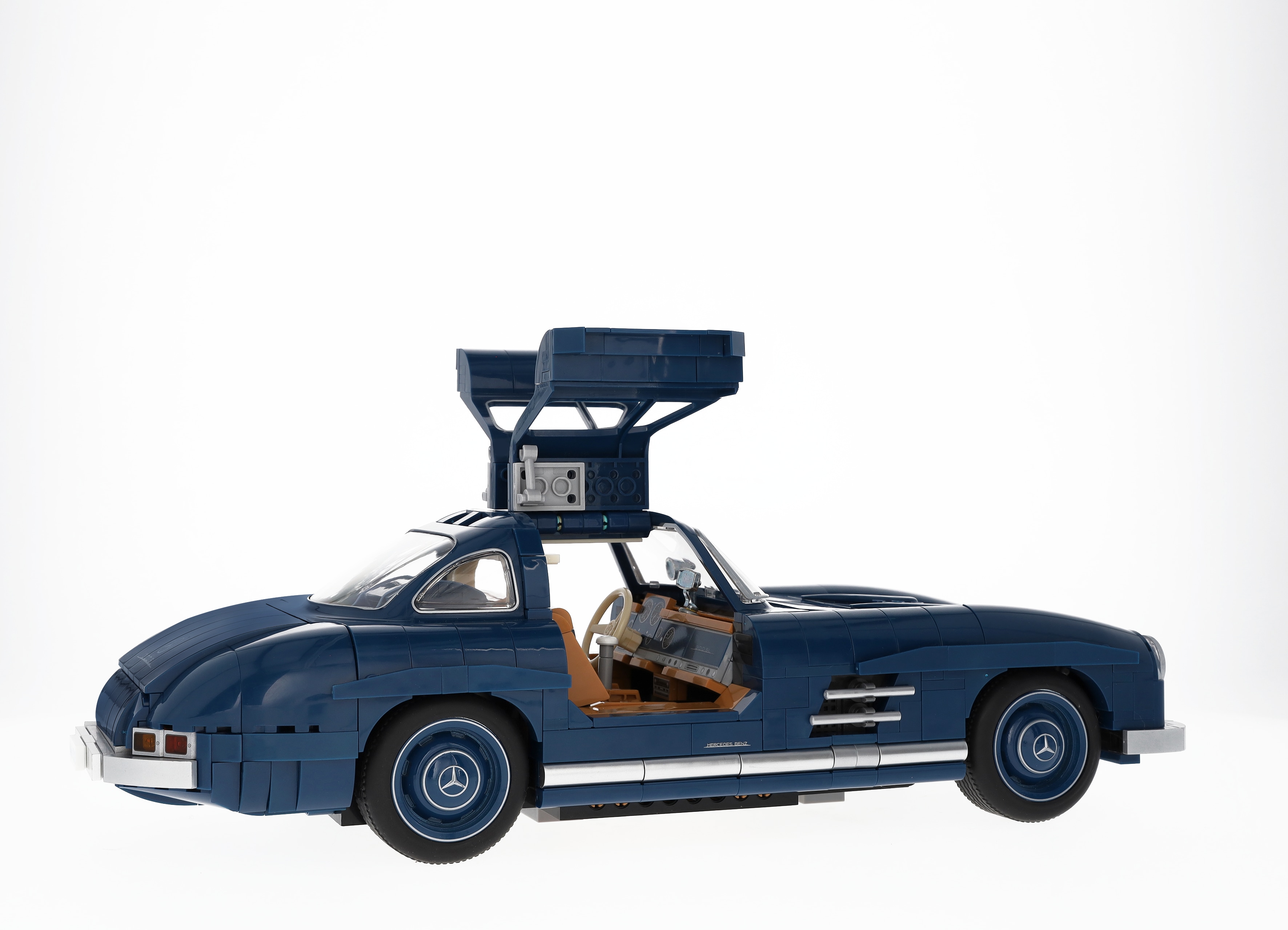 300 SL W 198 (1954–1957), Klämkomponentmodell - blå, Mattel, 1:12