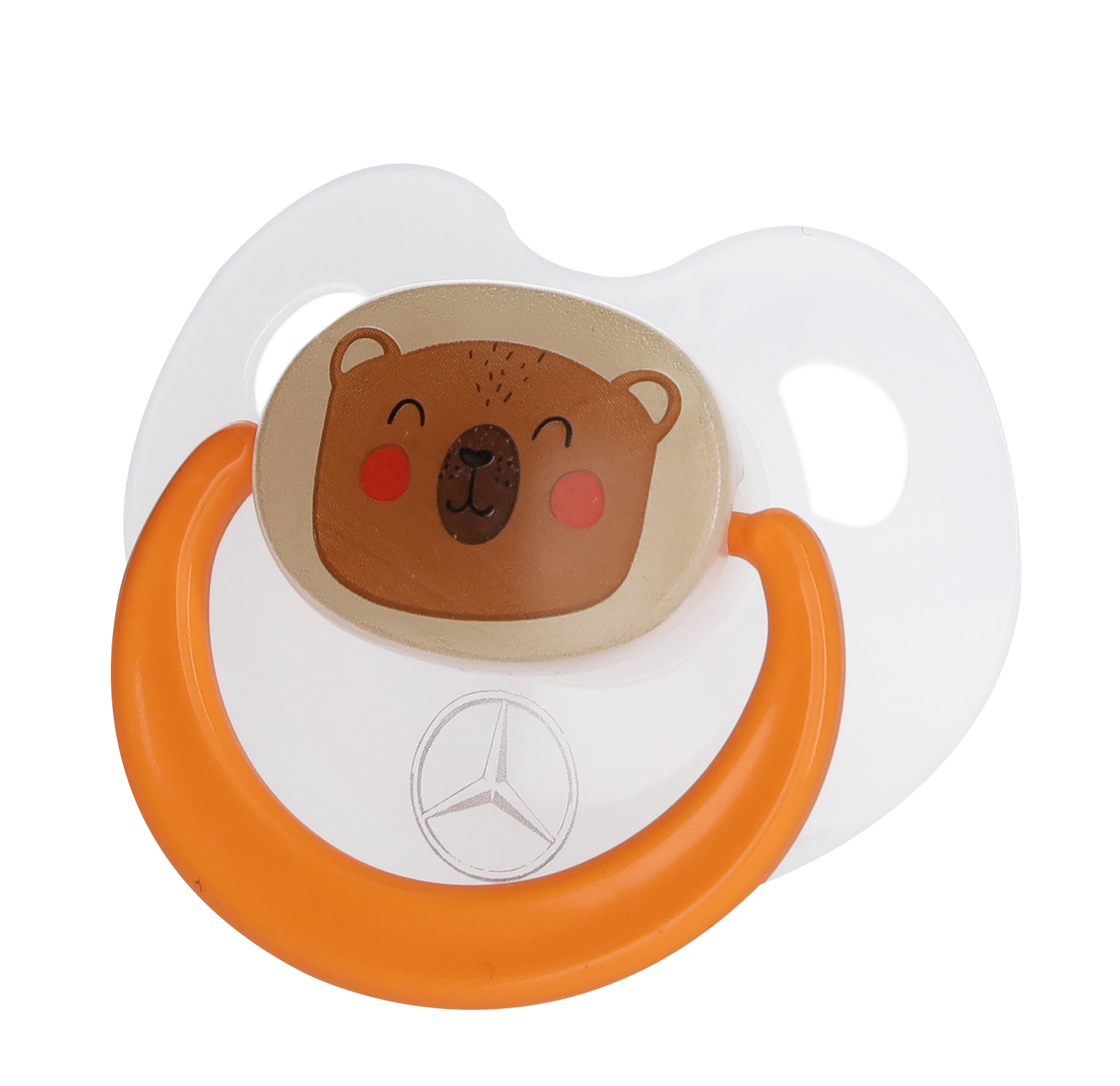 Napp, Skog - vit genomskinlig / orange, Plast / Silikon, BABY-NOVA