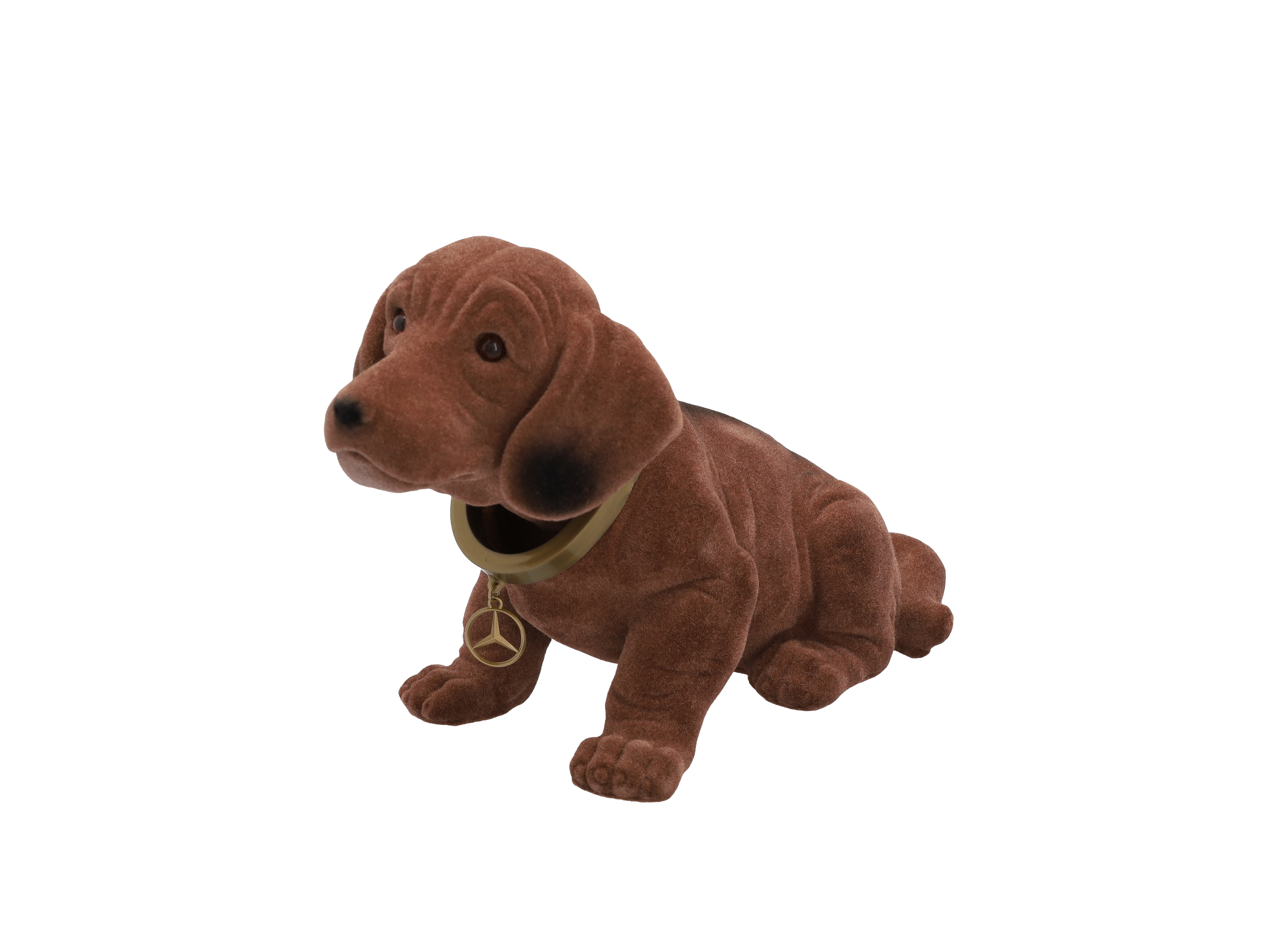 Nickehund - brun, Plast
