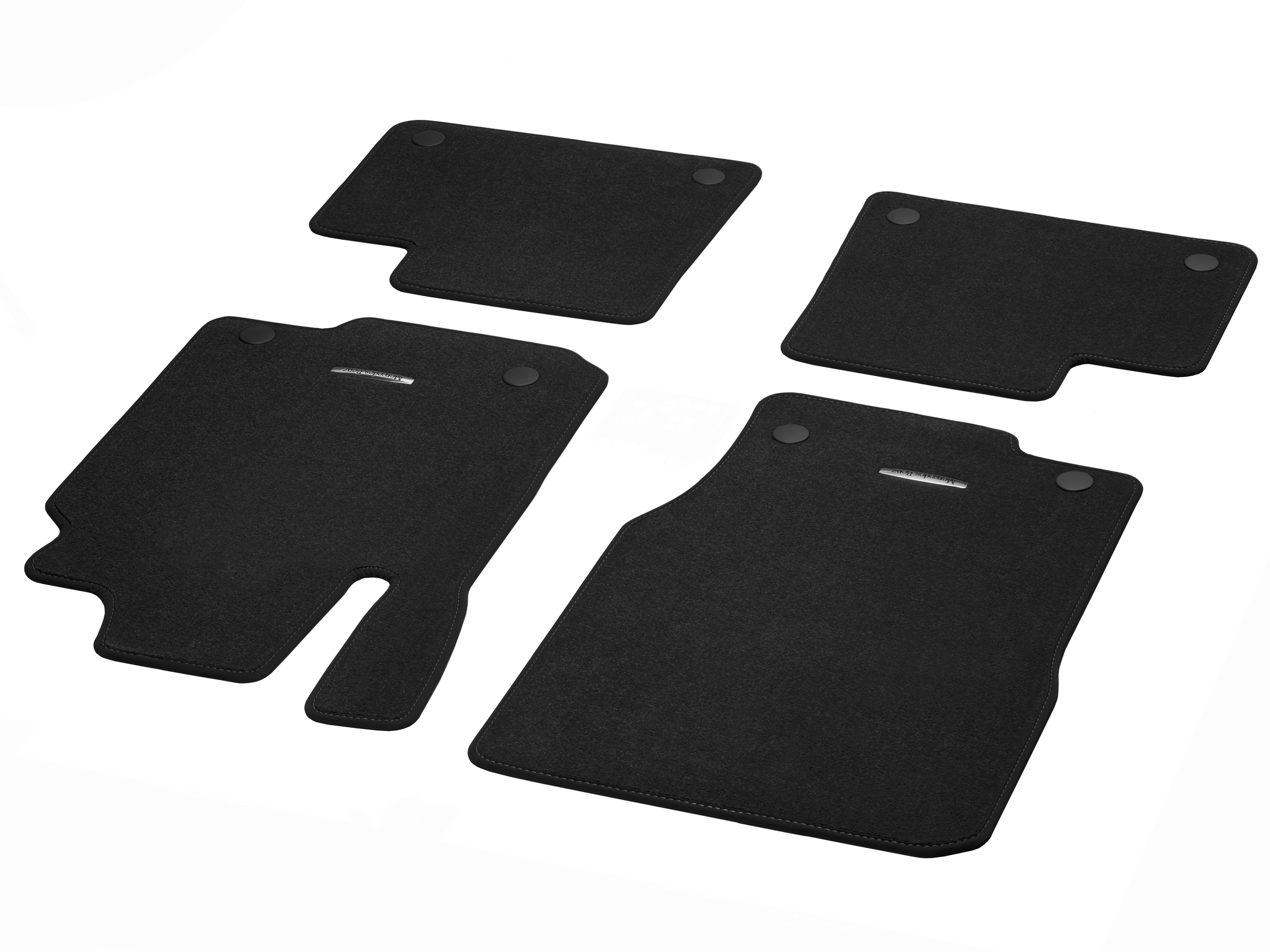 Bilmattor CLASSIC, Set, 4-delat - Högerstyrda bilar, svart
