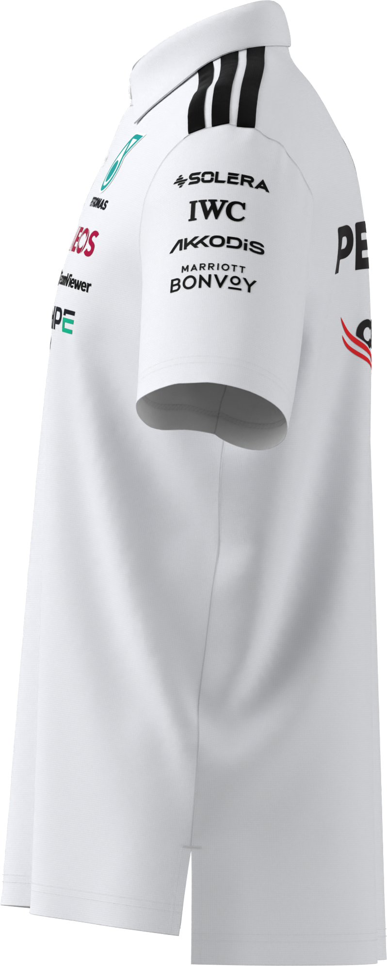 Pikétröja, herr, Team, Mercedes-AMG F1 - vit, L