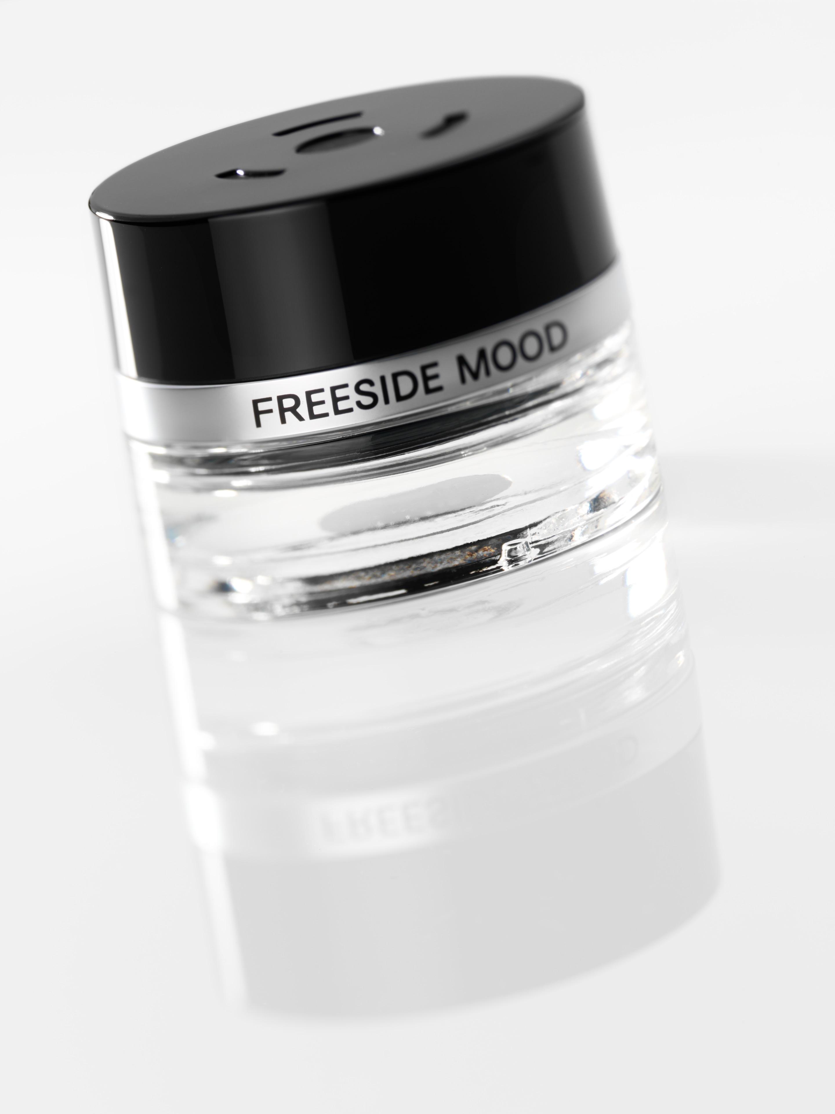 Parfymflaska, FREESIDE MOOD - transparent / svart, Glas, 15 ml