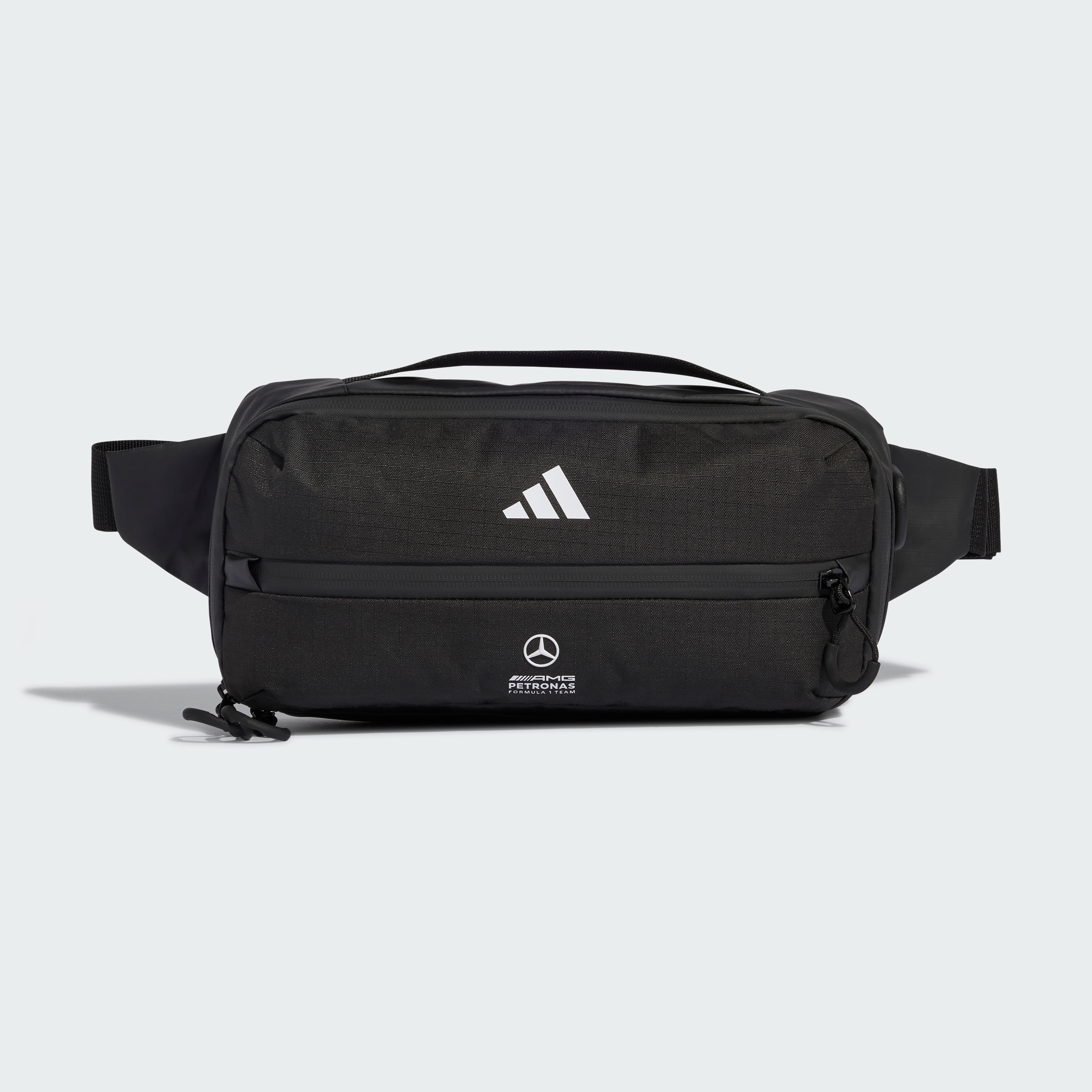 Magväska, Mercedes-AMG F1 - svart, Polyester (återvunnen), adidas