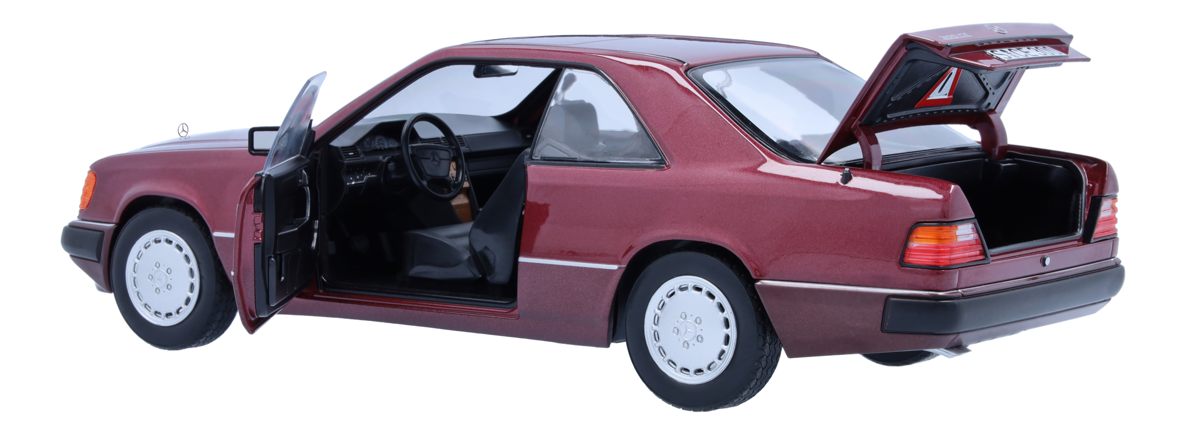 300 CE-24 coupé C124 (1988–1992) - almandinröd, Norev, 1:18