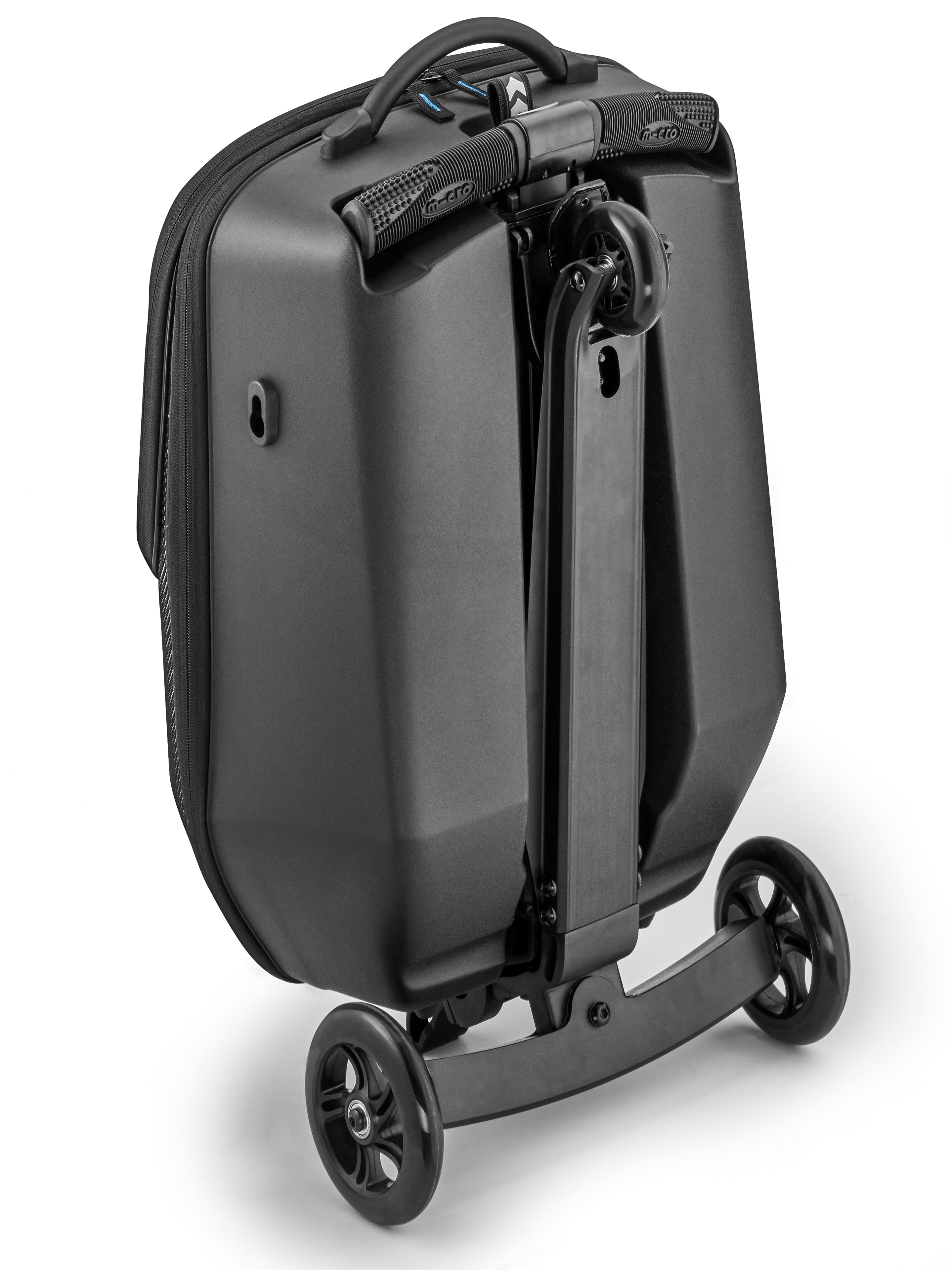 Sparkcykel resväska, Micro Luggage 4.0 - svart, Aluminium / Nylon, Micro Mobility