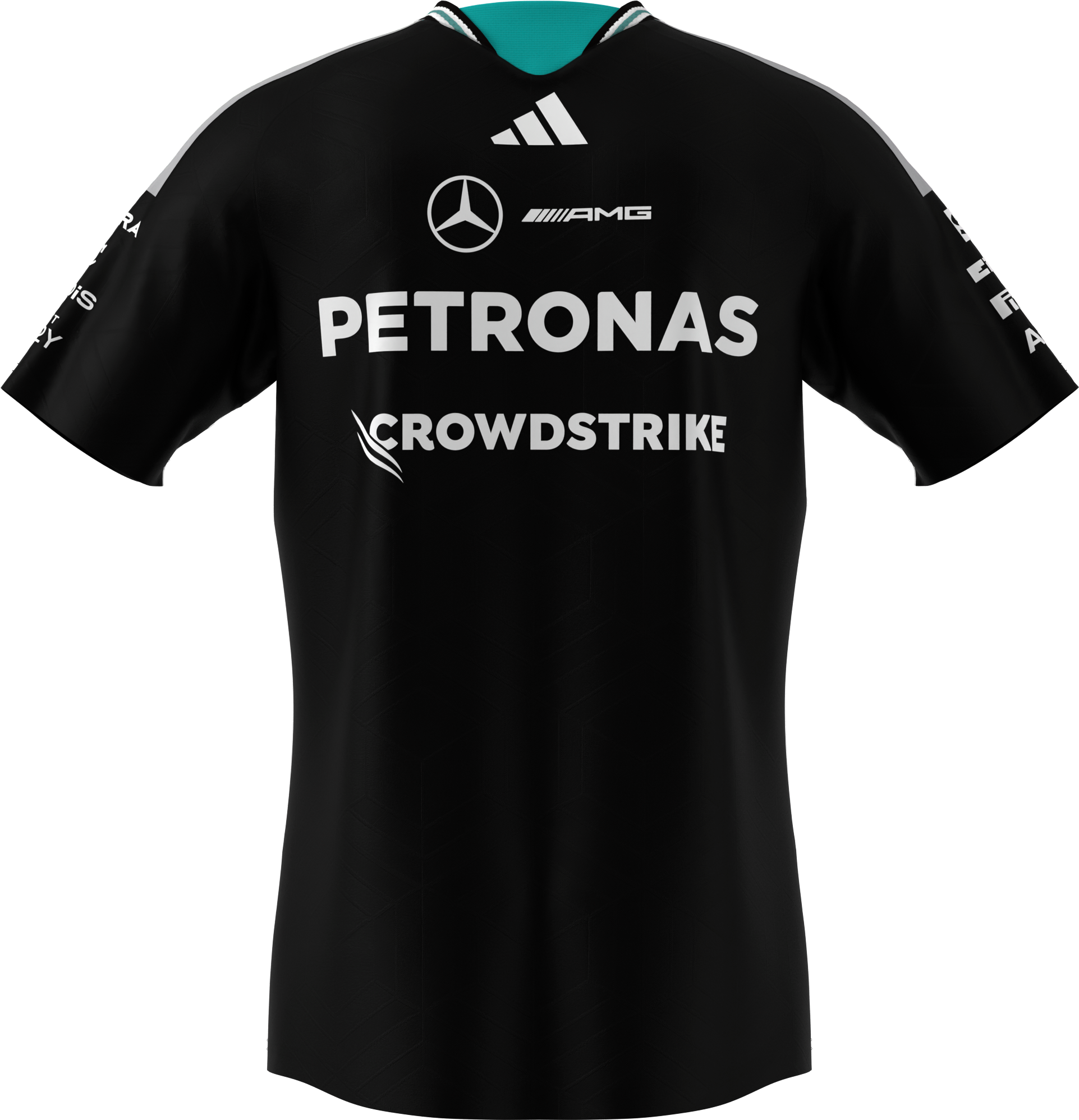 T-shirt herrar, Fahrer Authentic, Mercedes-AMG F1 - svart, S