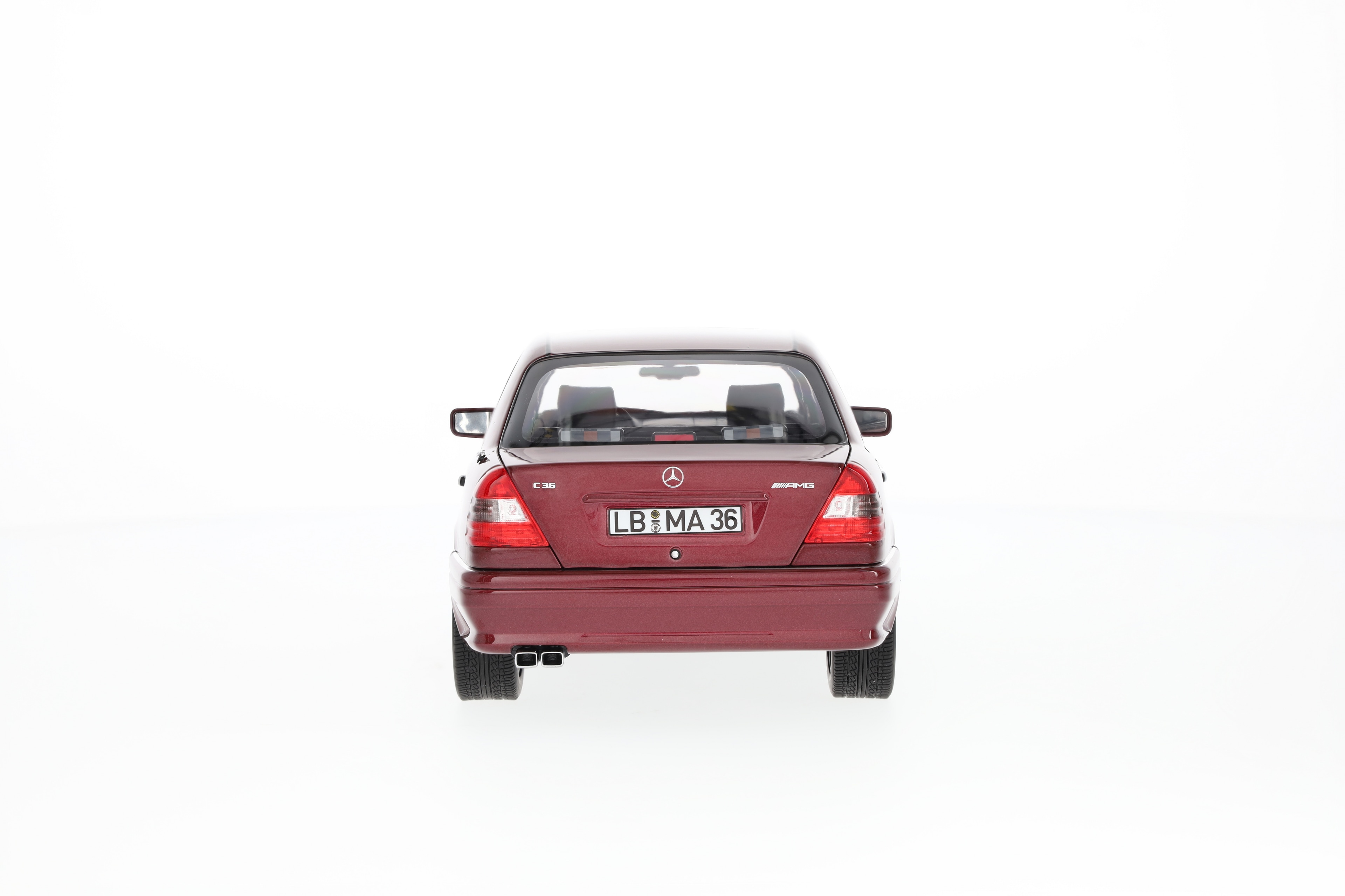 C 36 AMG Sedan W 202 (1993–1997) - almandinröd, Norev, 1:18