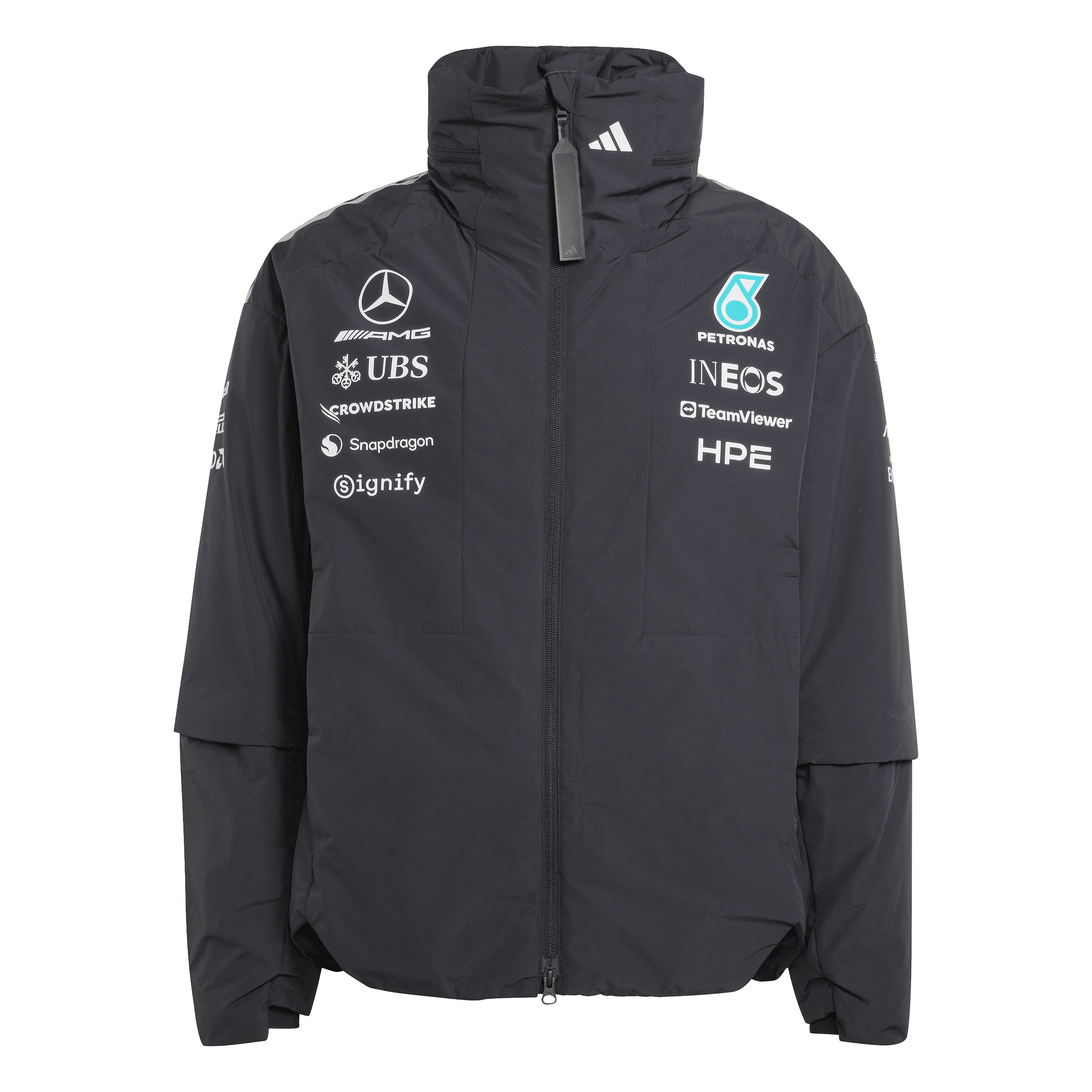 Jacka herr, Team, Mercedes-AMG F1 - svart, XS