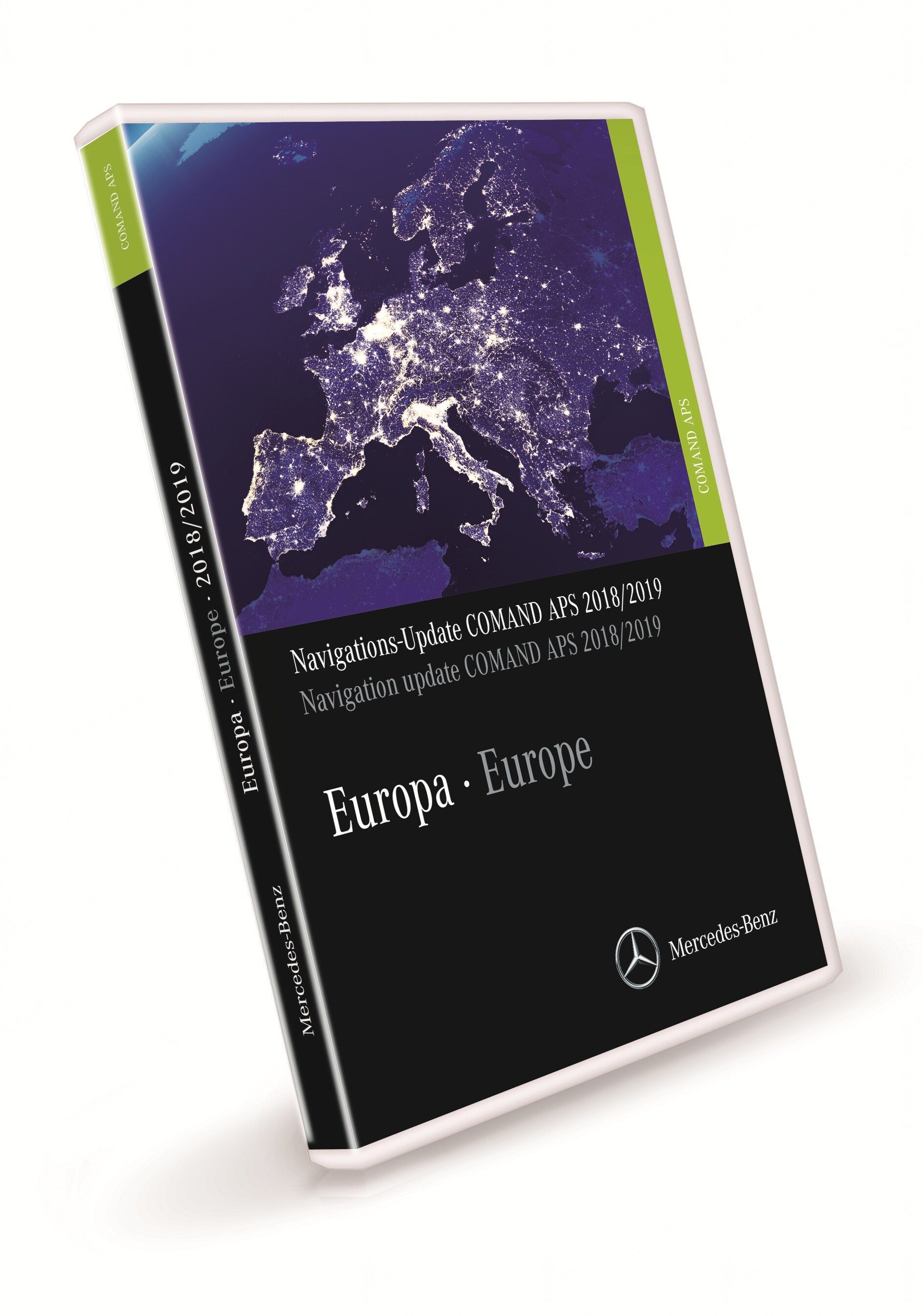 Navigationsuppdatering, COMAND APS, Europa, Version 2018/2019, - FINAL VERSION - limegrön, NTG3