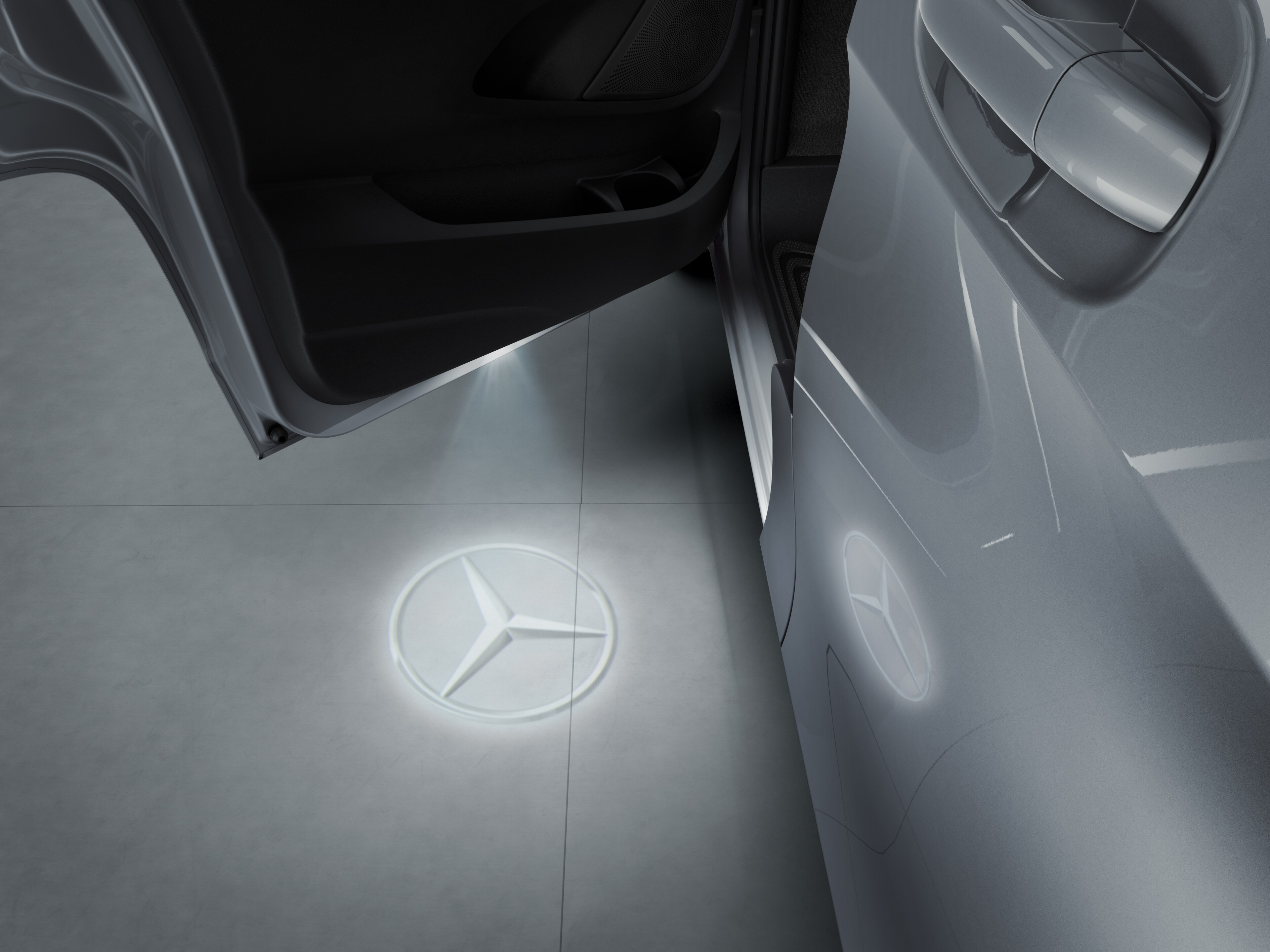 LED-logoprojektor, Mercedes-stjärna - 1 set