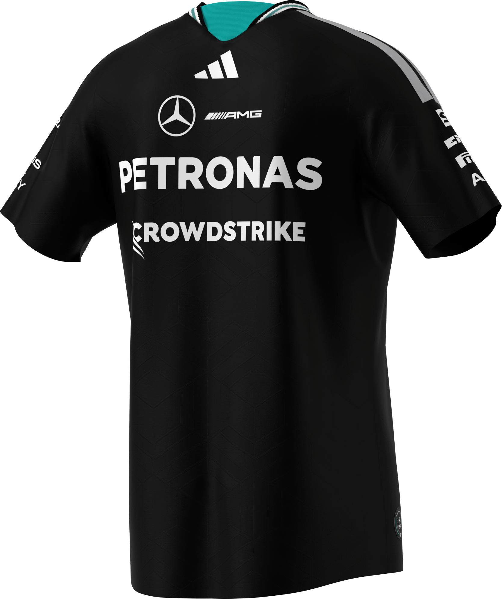 T-shirt herrar, Fahrer Authentic, Mercedes-AMG F1 - svart, S