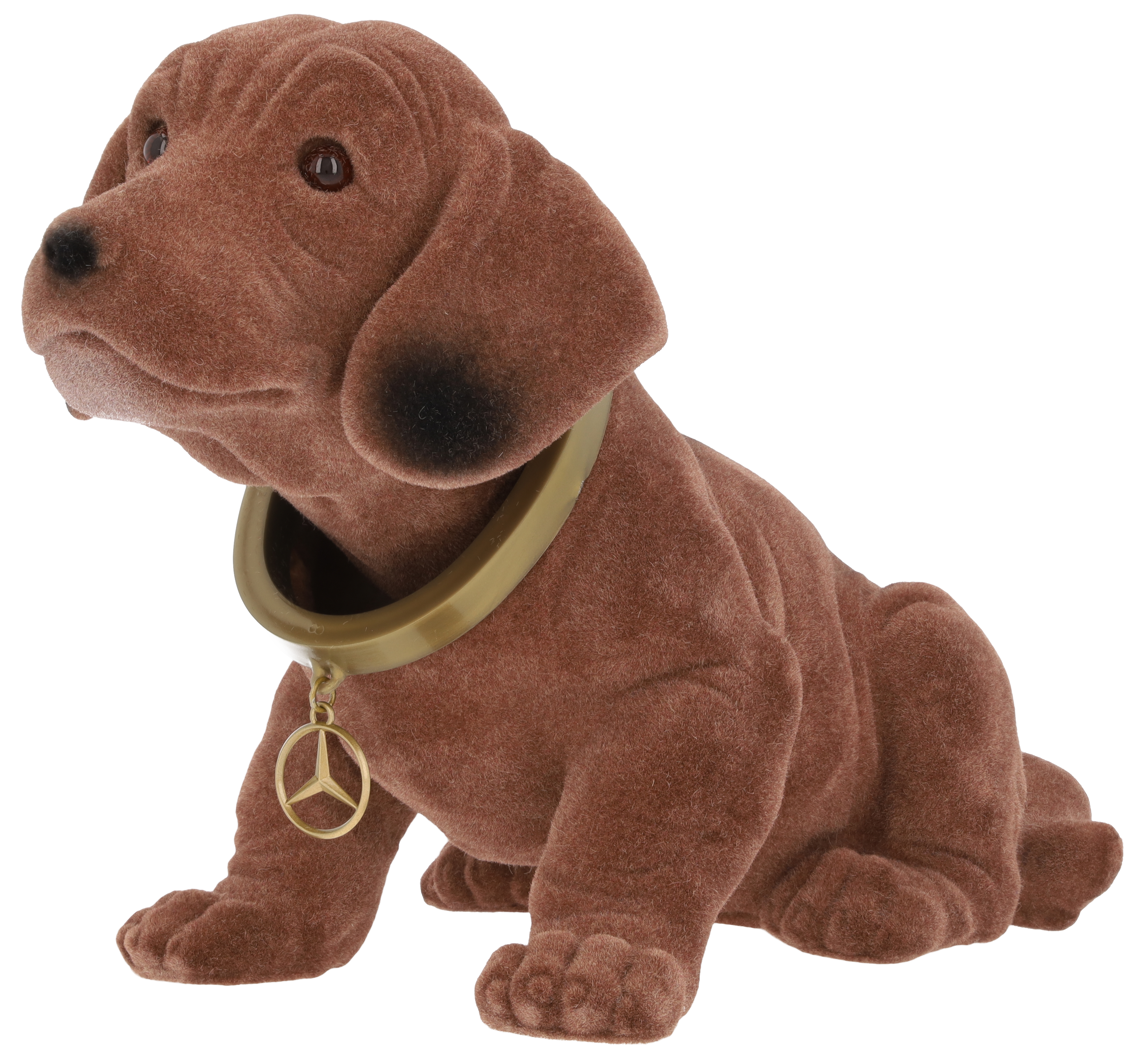 Nickehund - brun, Plast