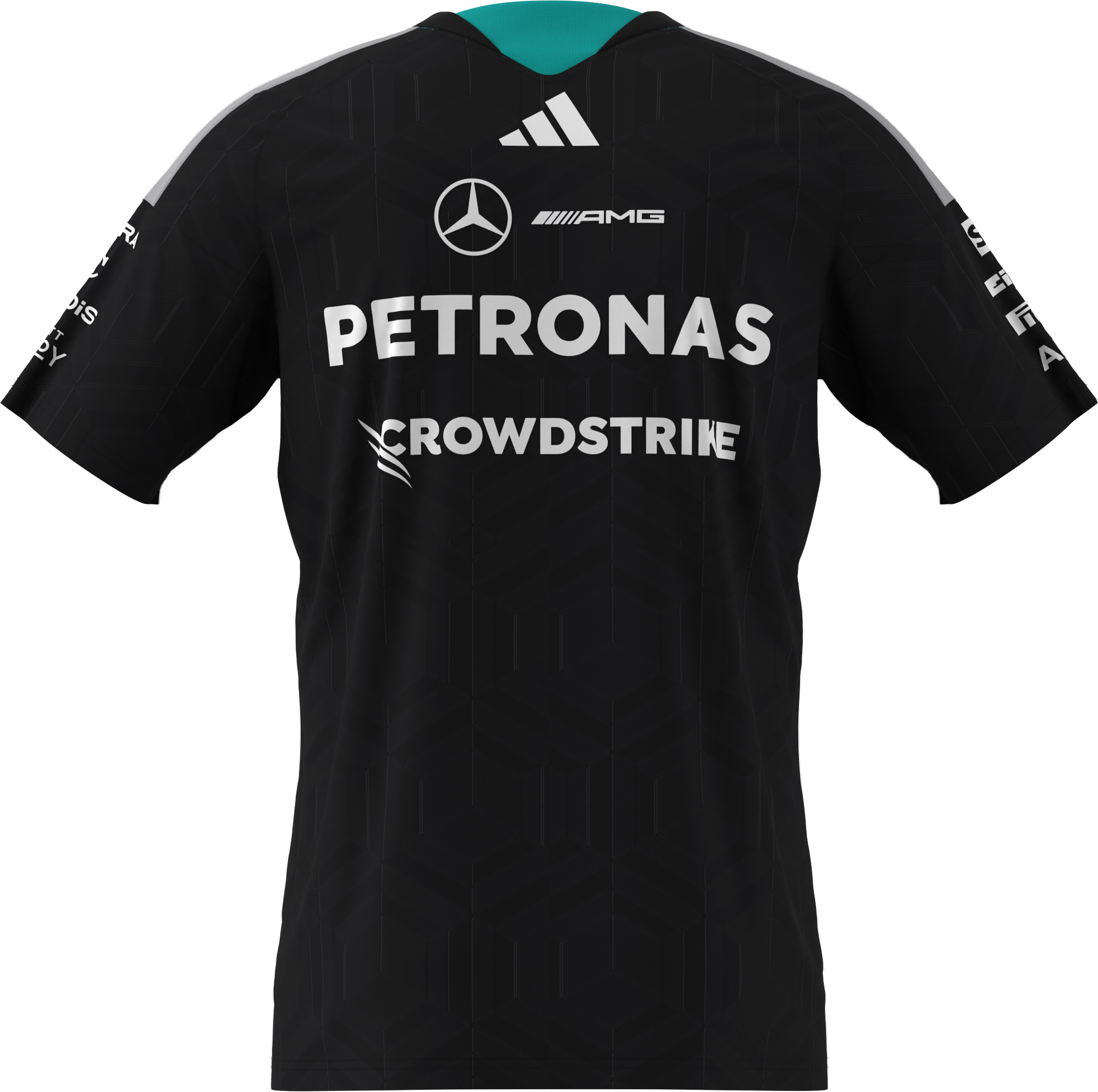 T-shirt herrar, Förare, Mercedes-AMG F1 - svart, S
