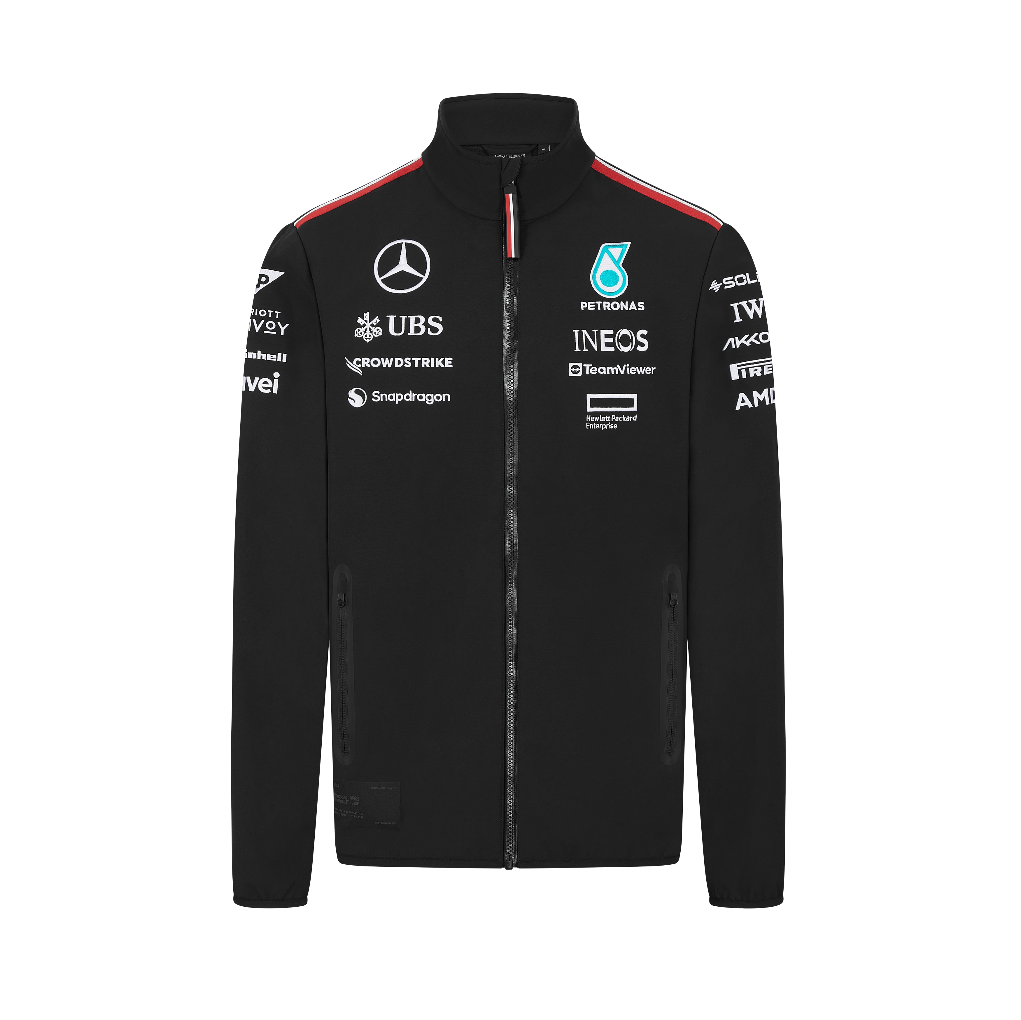 Softshelljacka, Unisex, Team, Mercedes-AMG F1 - svart, S