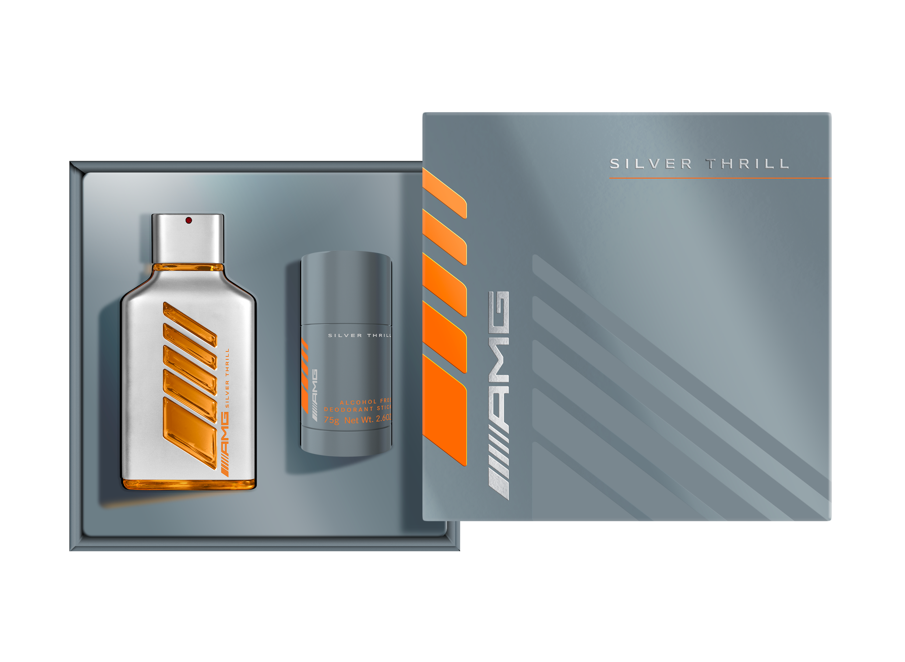 Presentset AMG Silver Thrill, EdP - för herrar, INCC, 100 ml