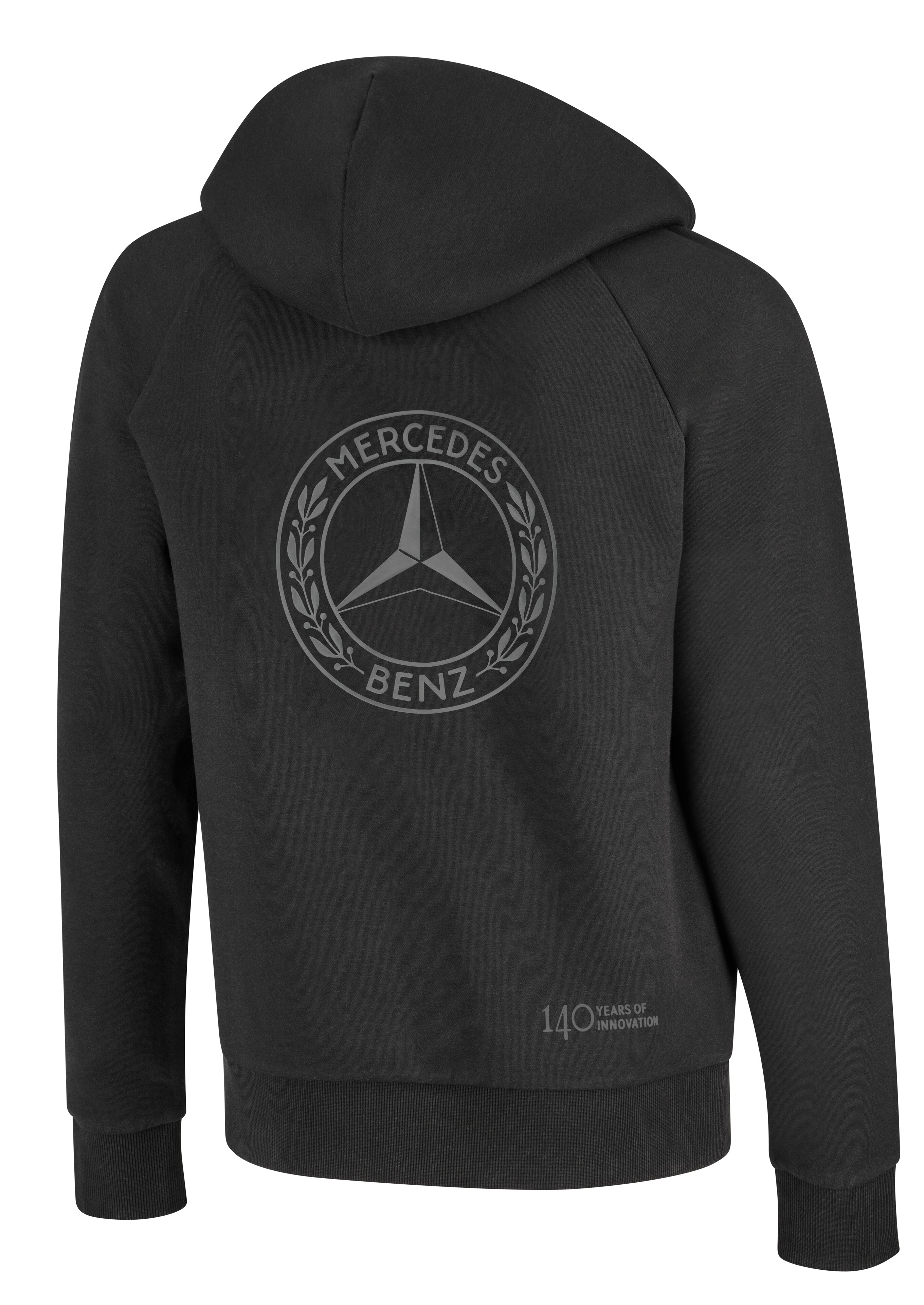 Sweatjacka unisex, 140 år - svart, M